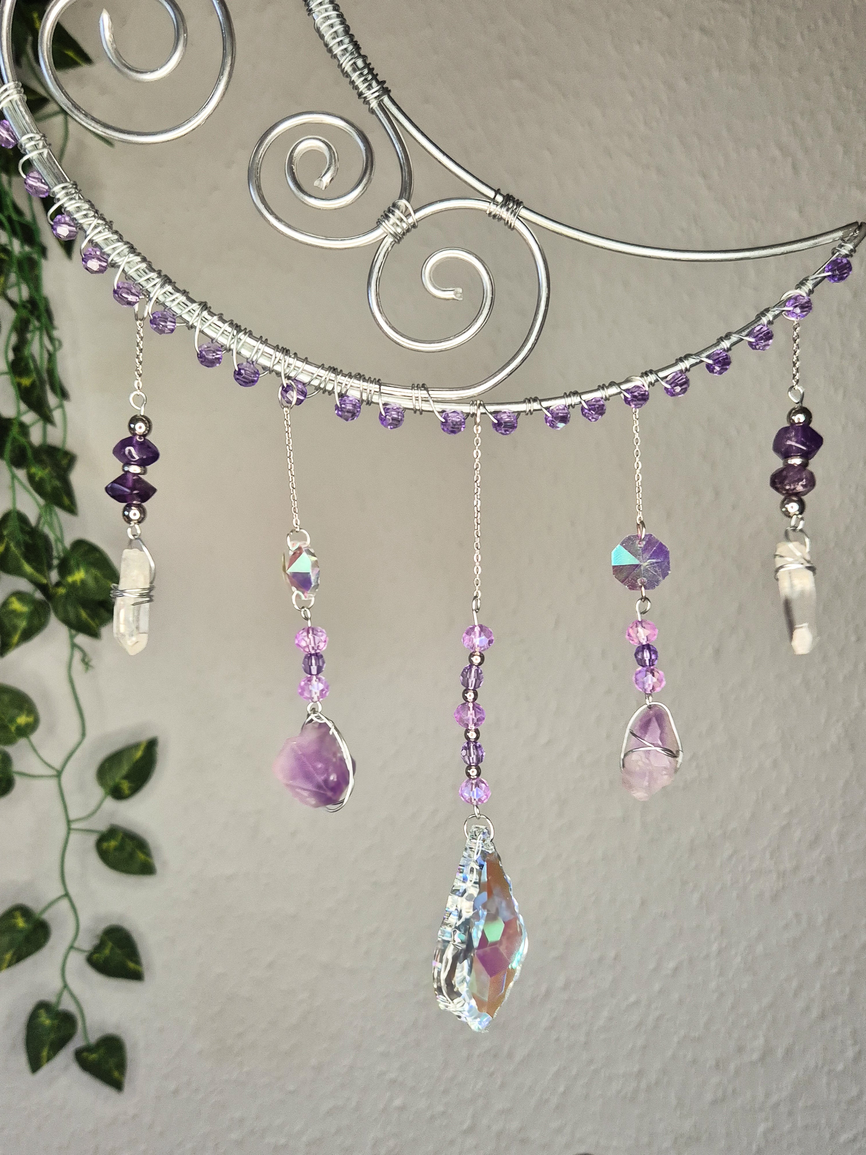 Moonblossom - Kollektion Fée Botanique - Sonnenfänger - Silber - Mond