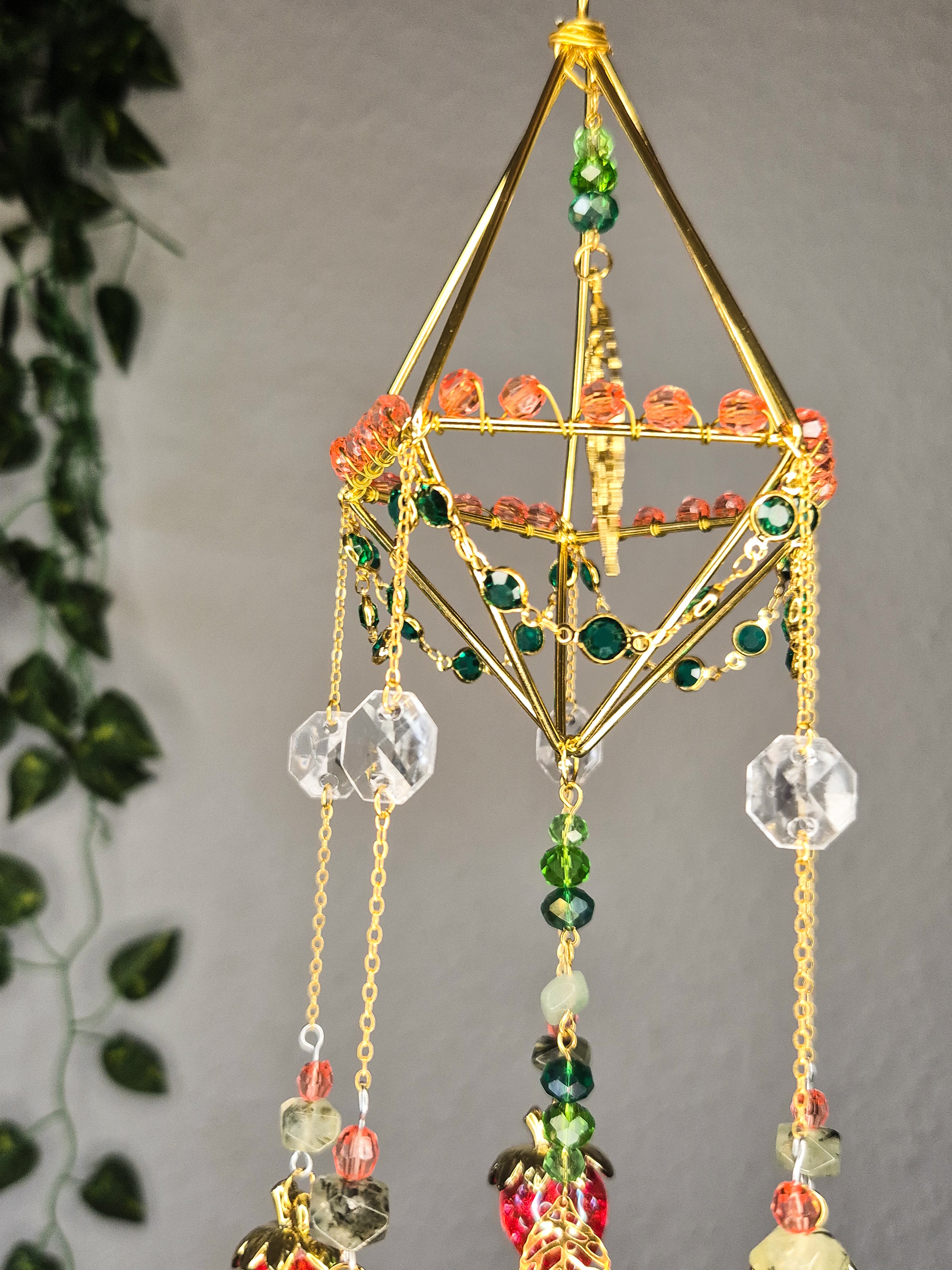 Emely Erdbeer - Kollektion Fée Botanique - Sonnenfänger - Geometrisch - Gold