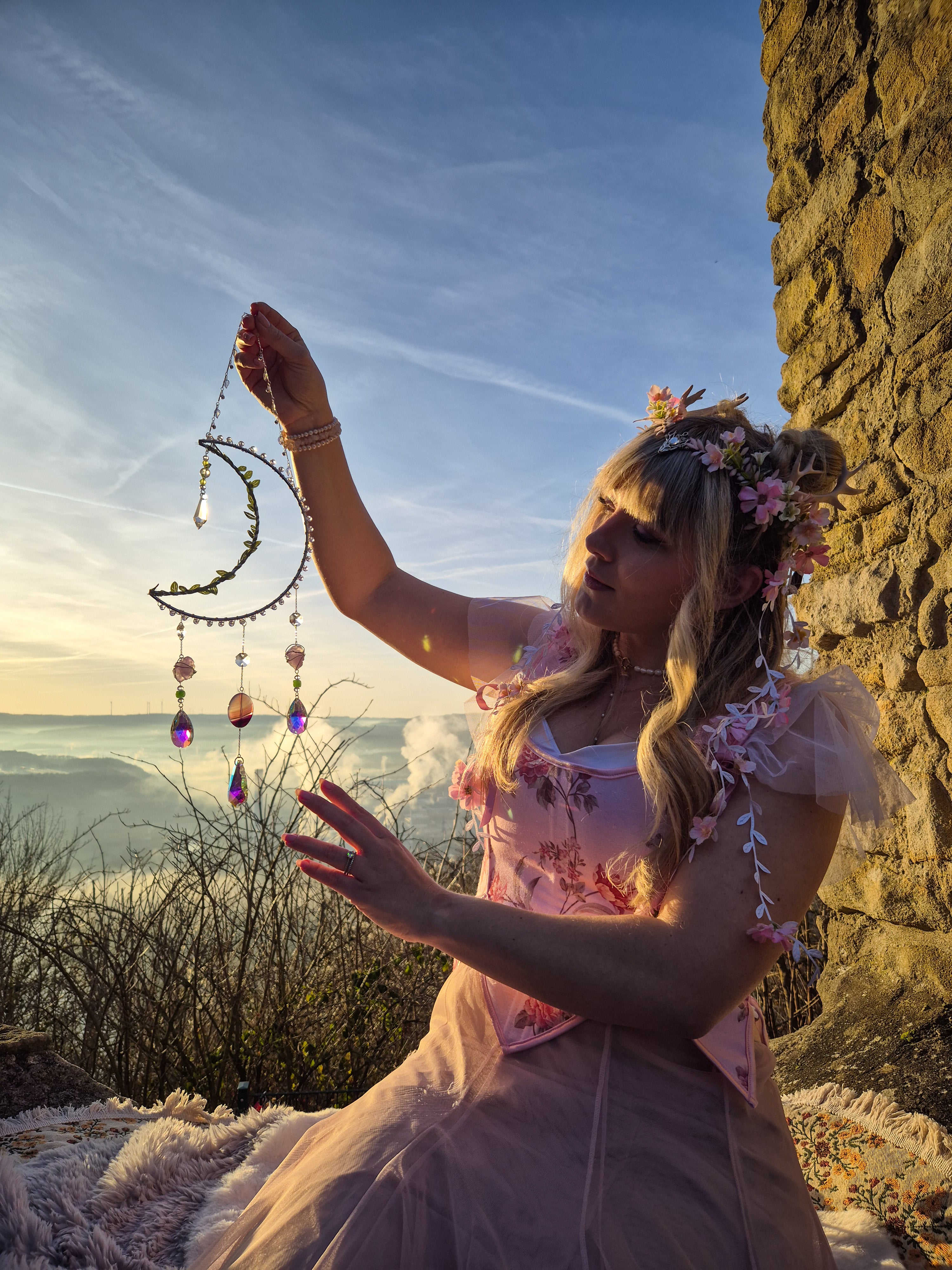 Licht & Lilac - Kollektion Fée Botanique - Sonnenfänger - Silber - Mond