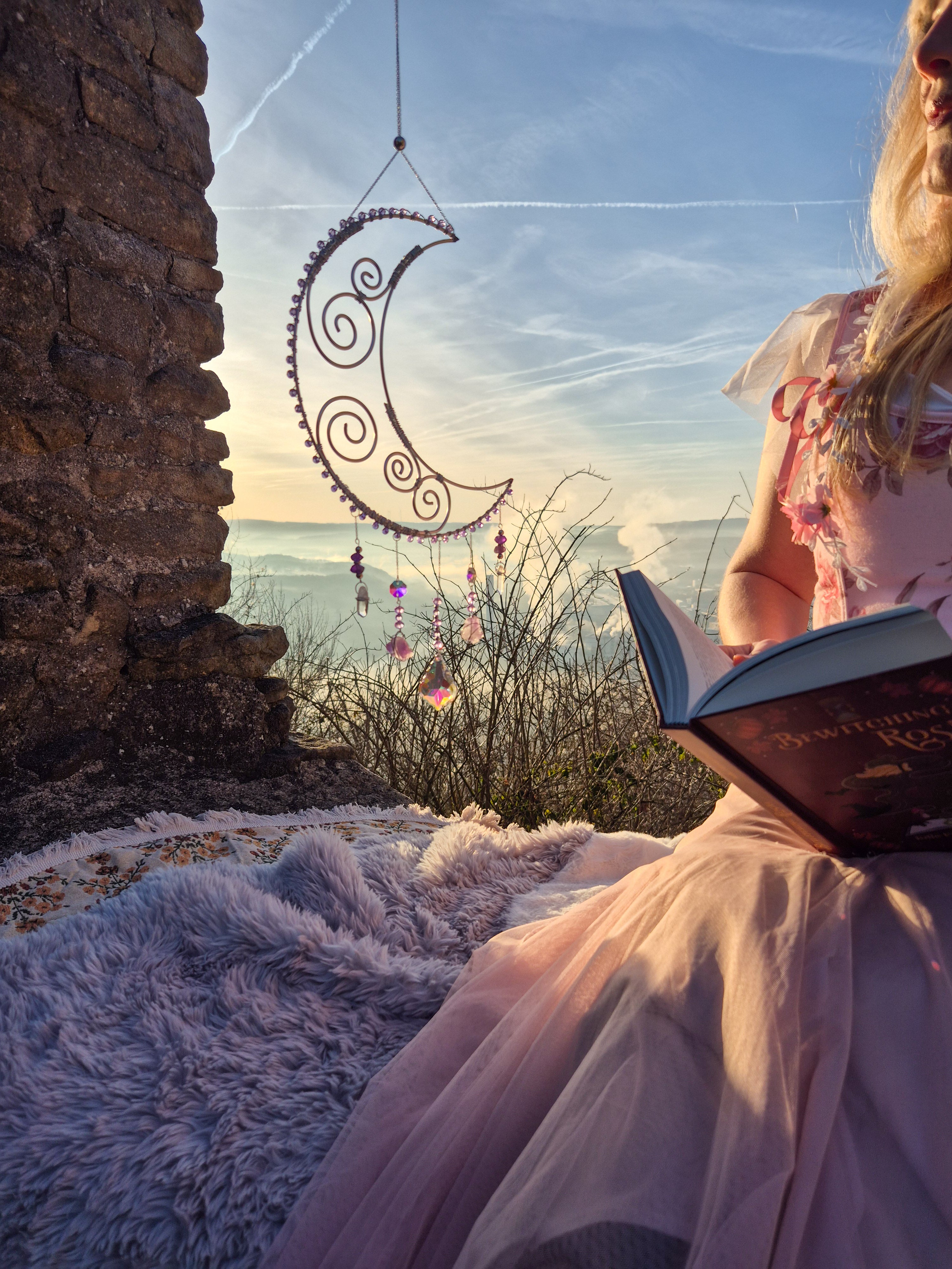 Moonblossom - Kollektion Fée Botanique - Sonnenfänger - Silber - Mond