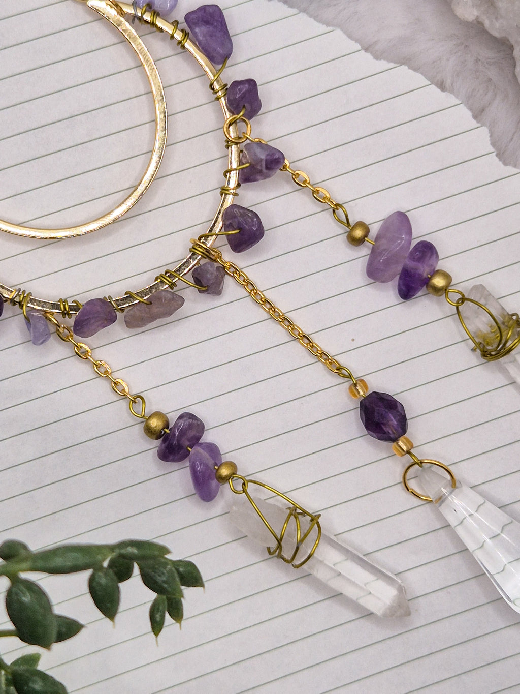 In Via Amethyst - Minisonnenfänger - Sonnenfänger - Klein - Kristall - Schutz