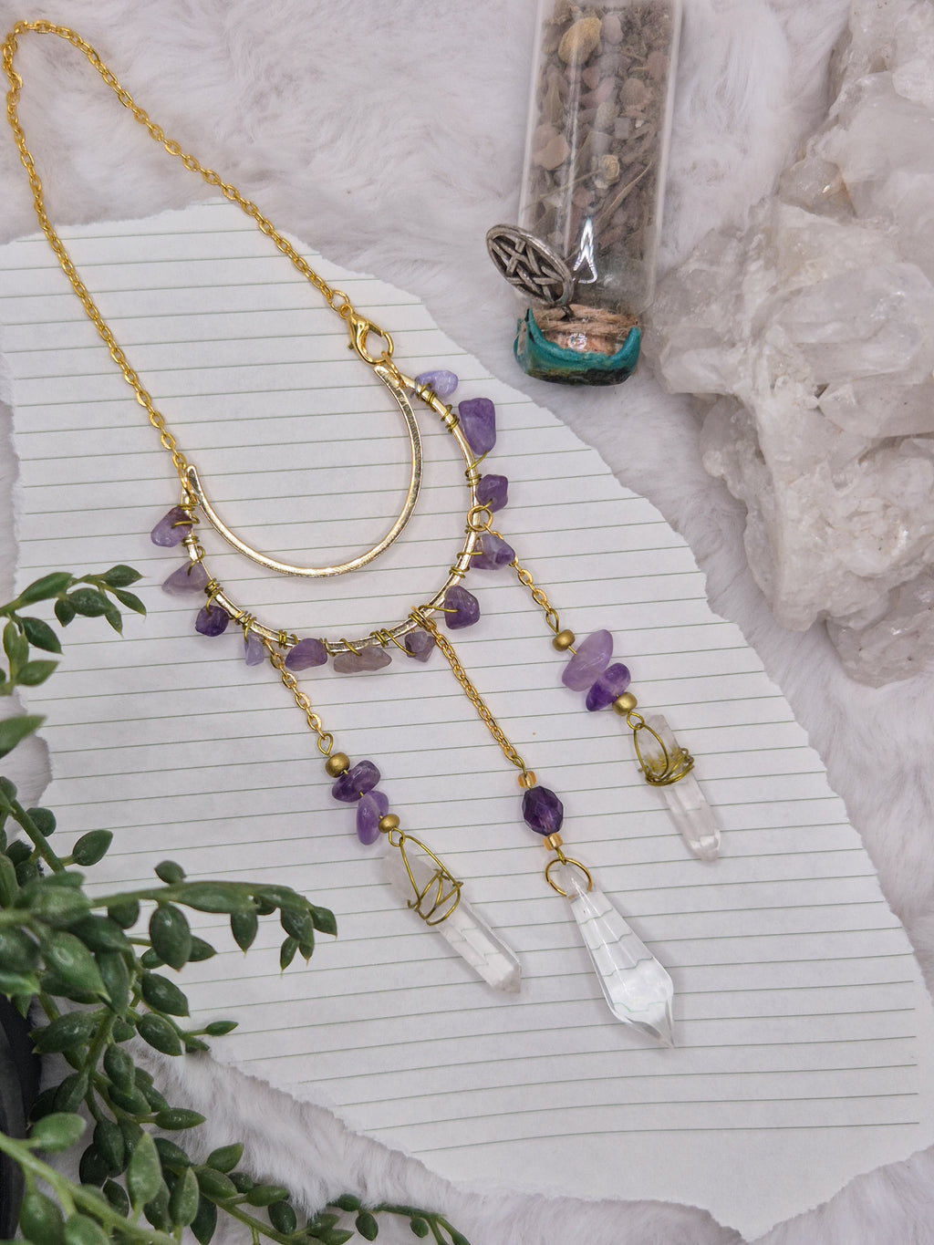 In Via Amethyst - Minisonnenfänger - Sonnenfänger - Klein - Kristall - Schutz