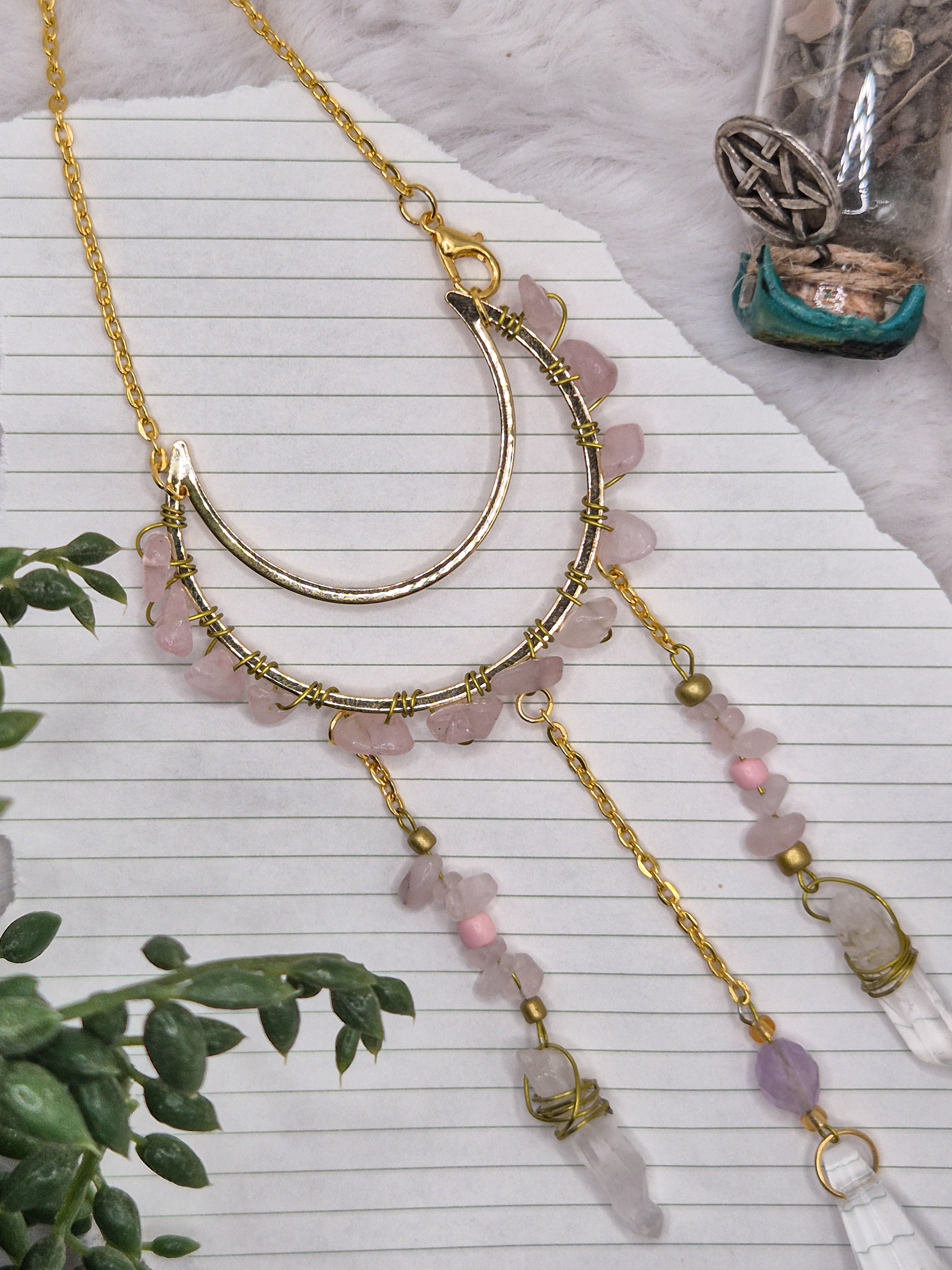 In Via Rosenquarz - Minisonnenfänger - Sonnenfänger - Klein - Kristall - Schutz