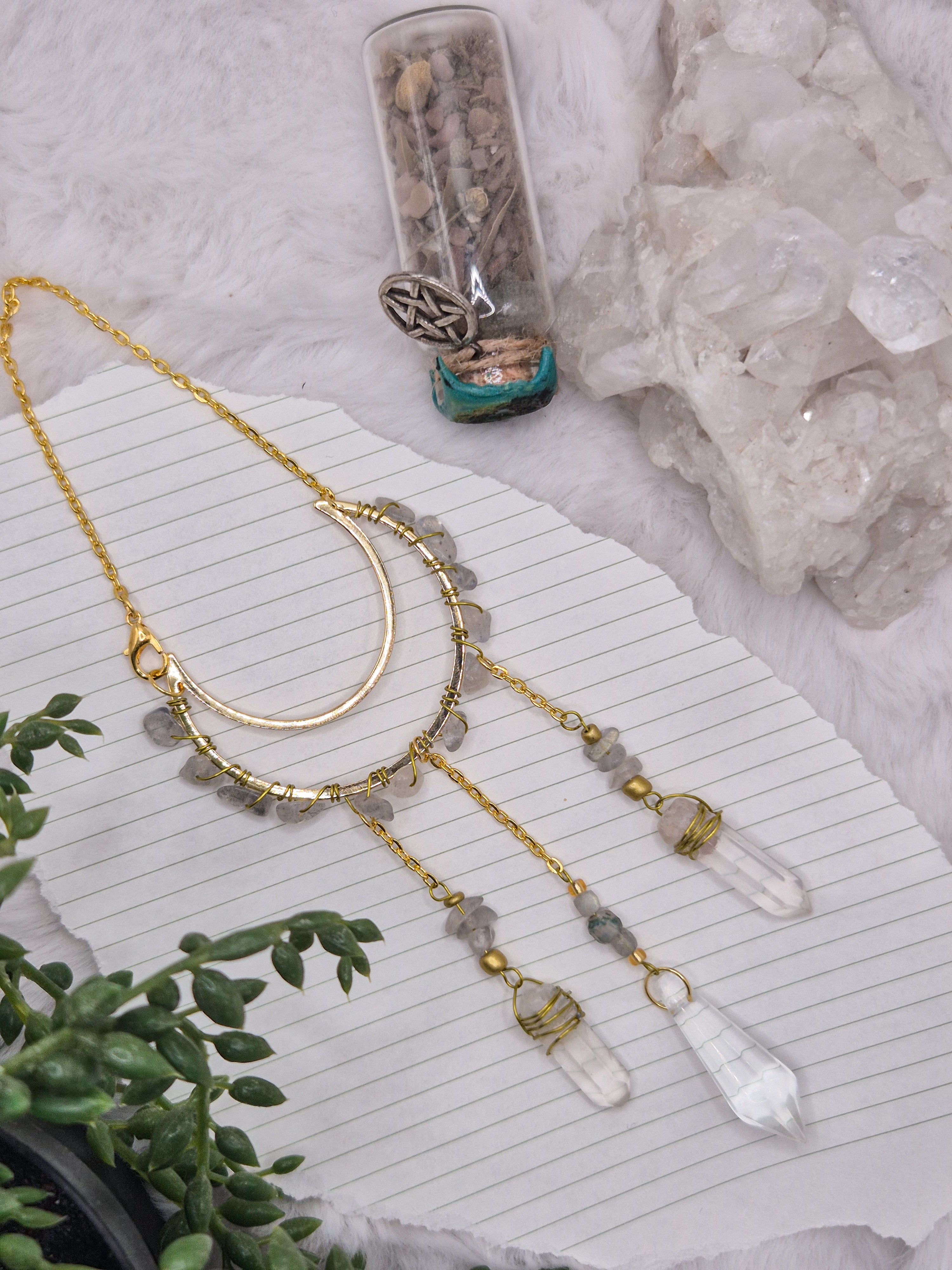 In Via Labradorit - Minisonnenfänger - Sonnenfänger - Klein - Kristall - Schutz