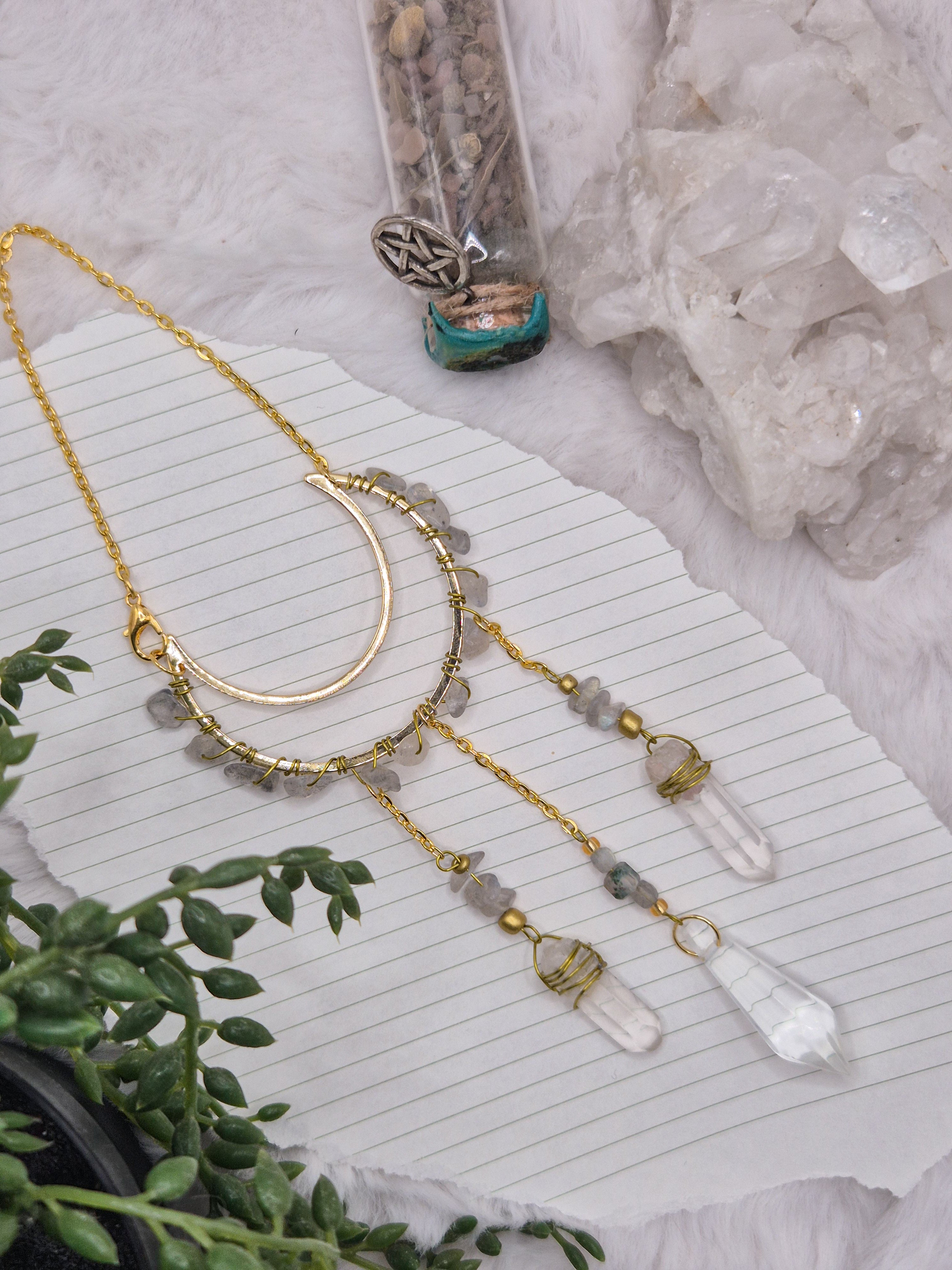 In Via Labradorit - Minisonnenfänger - Sonnenfänger - Klein - Kristall - Schutz