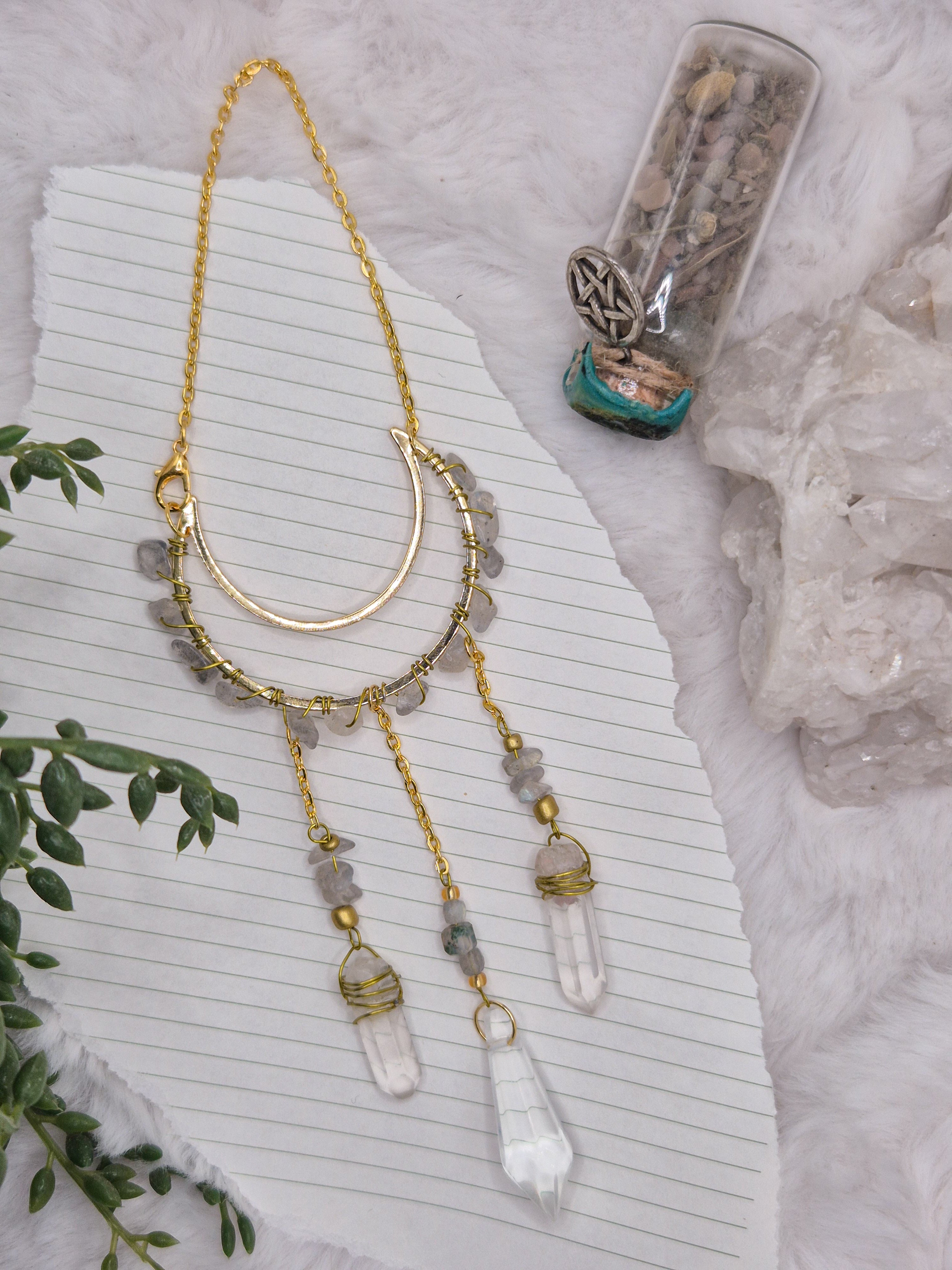 In Via Labradorit - Minisonnenfänger - Sonnenfänger - Klein - Kristall - Schutz