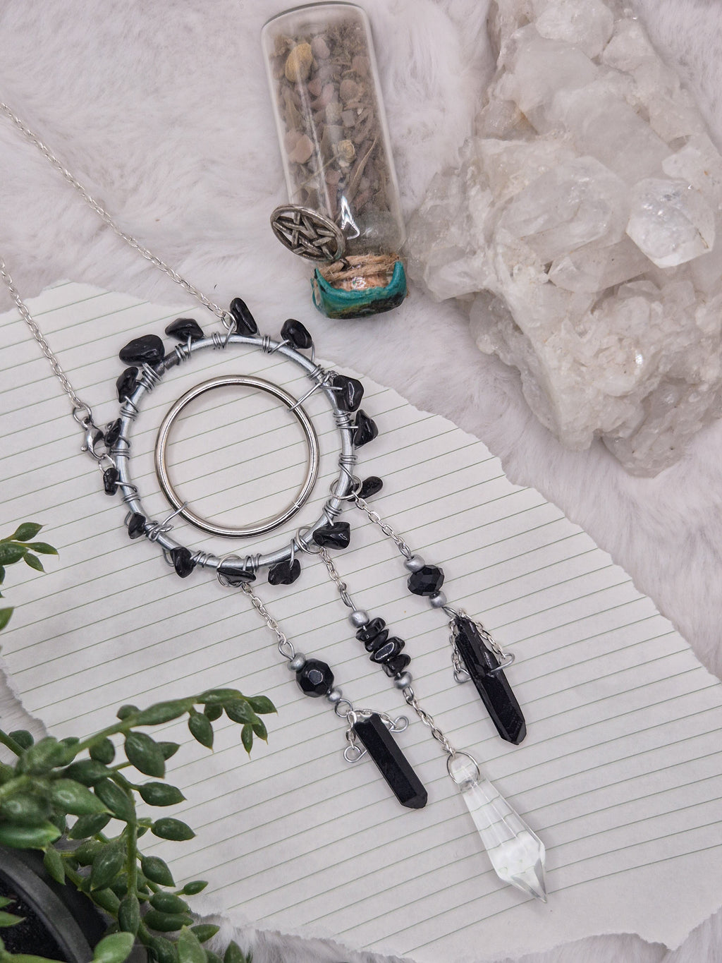 In Via Obsidian - Minisonnenfänger - Sonnenfänger - Klein - Kristall - Schutz