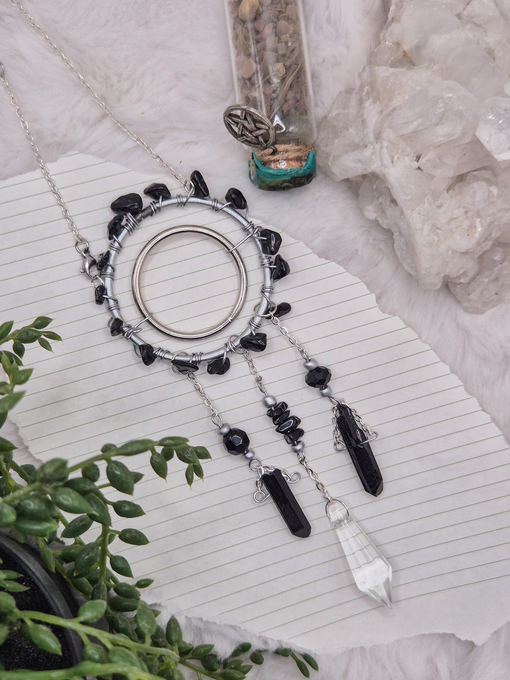 In Via Obsidian - Minisonnenfänger - Sonnenfänger - Klein - Kristall - Schutz