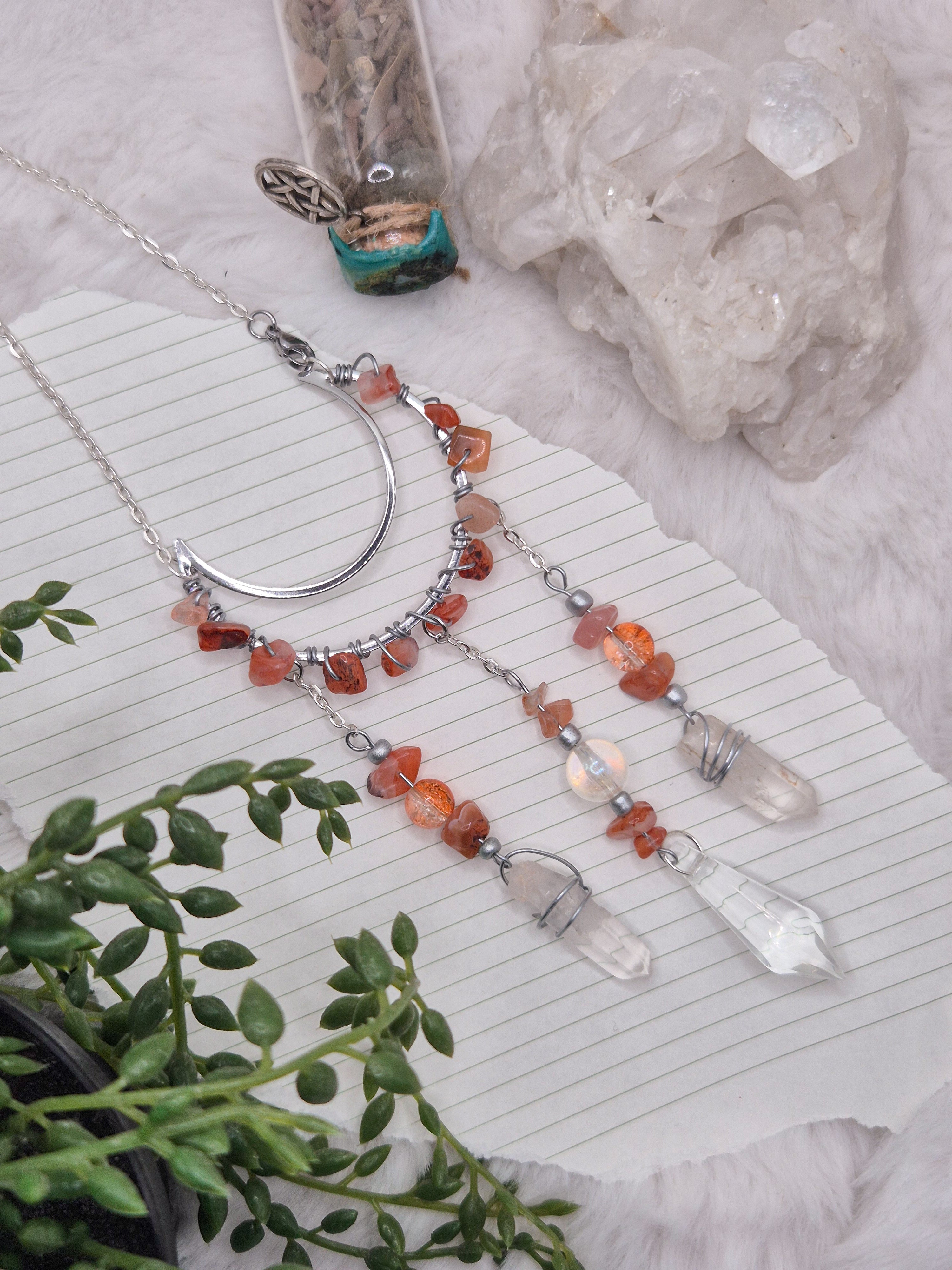 In Via Karneol - Minisonnenfänger - Sonnenfänger - Klein - Kristall - Schutz