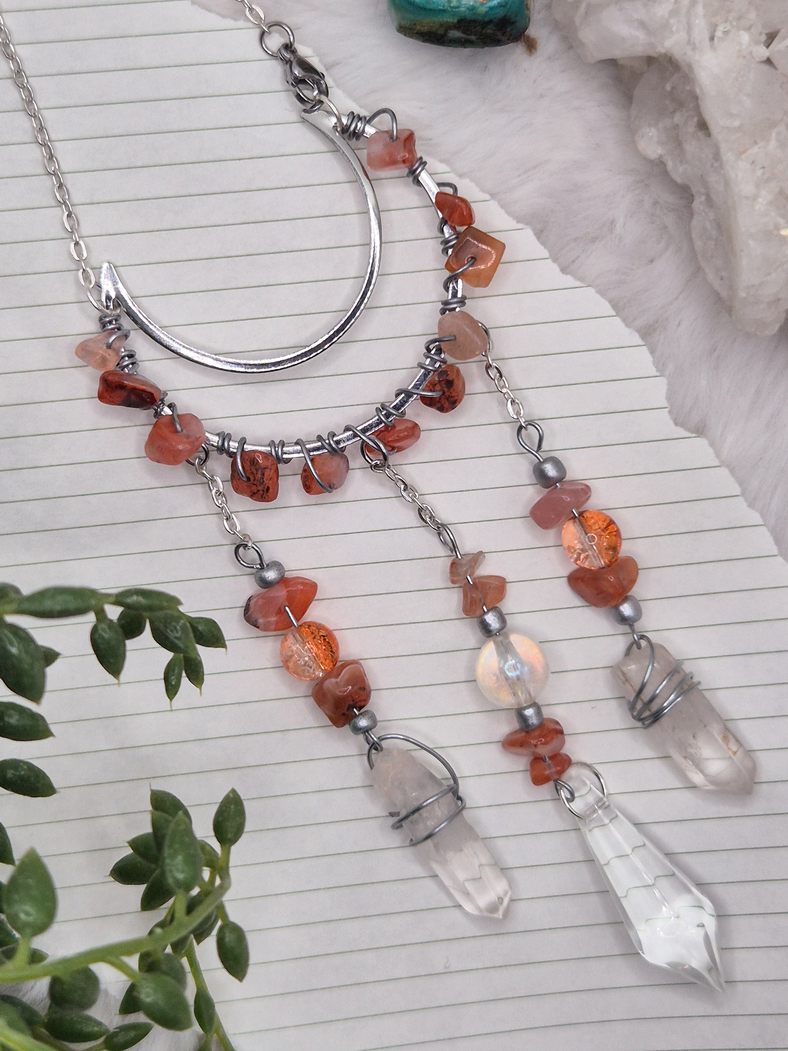 In Via Karneol - Minisonnenfänger - Sonnenfänger - Klein - Kristall - Schutz