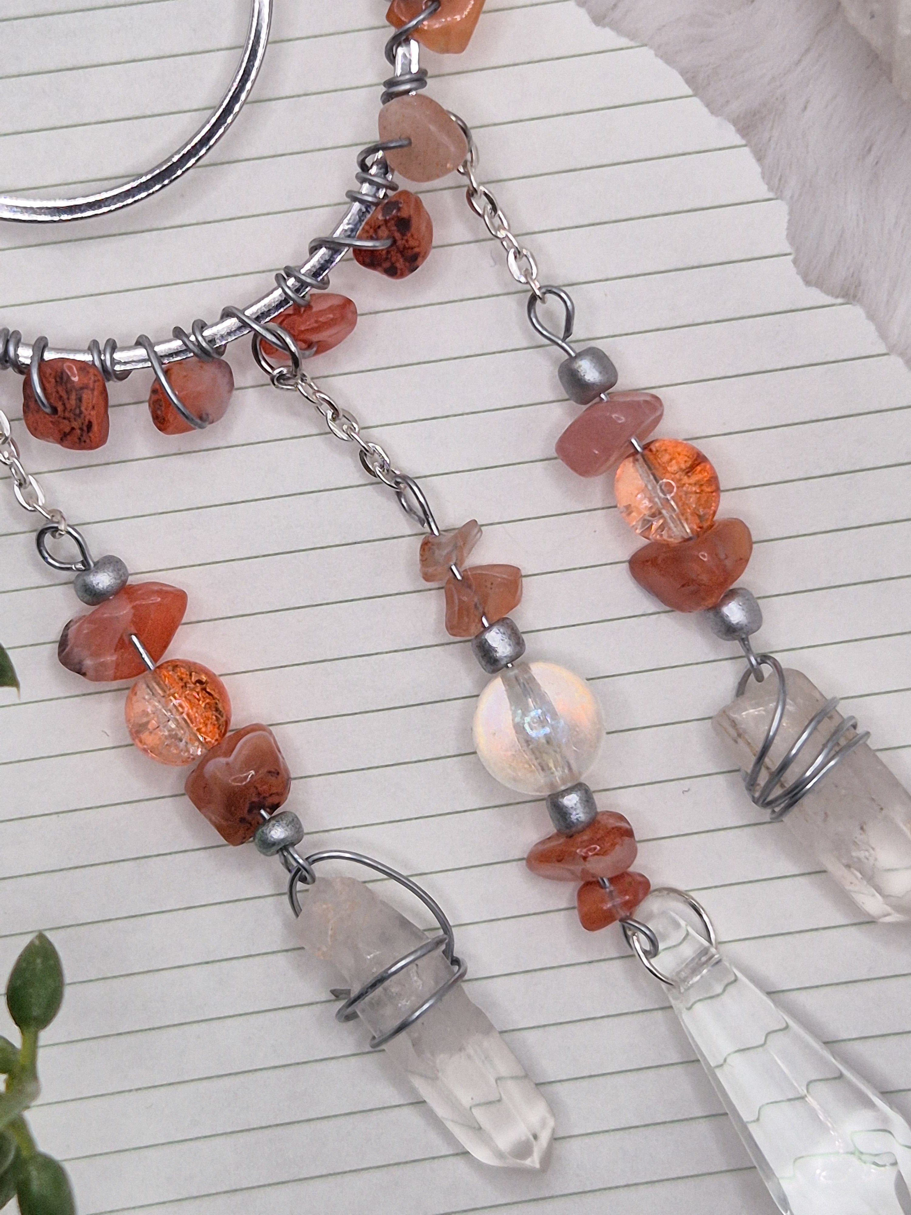 In Via Karneol - Minisonnenfänger - Sonnenfänger - Klein - Kristall - Schutz