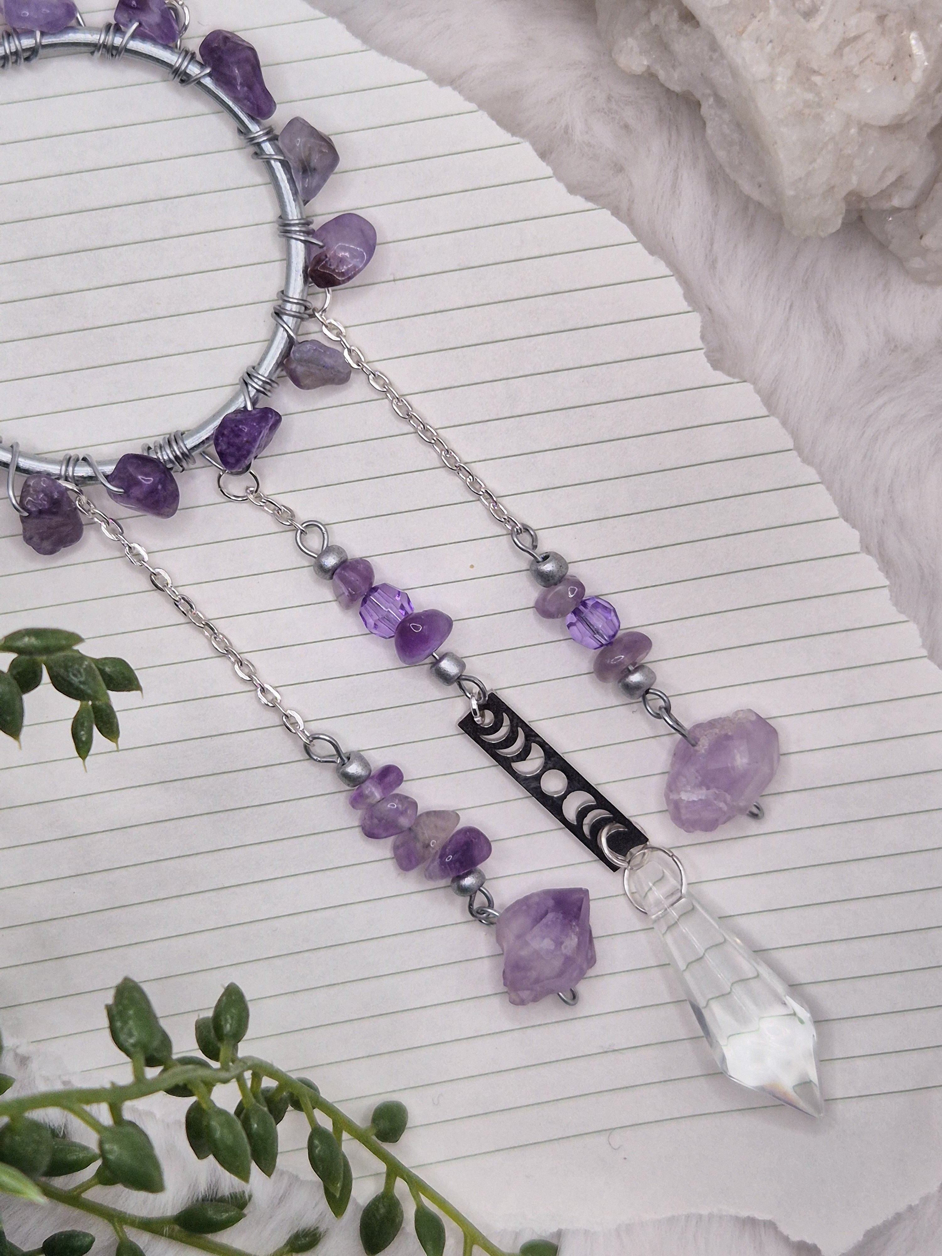 In Via Amethyst - Minisonnenfänger - Sonnenfänger - Klein - Kristall - Schutz