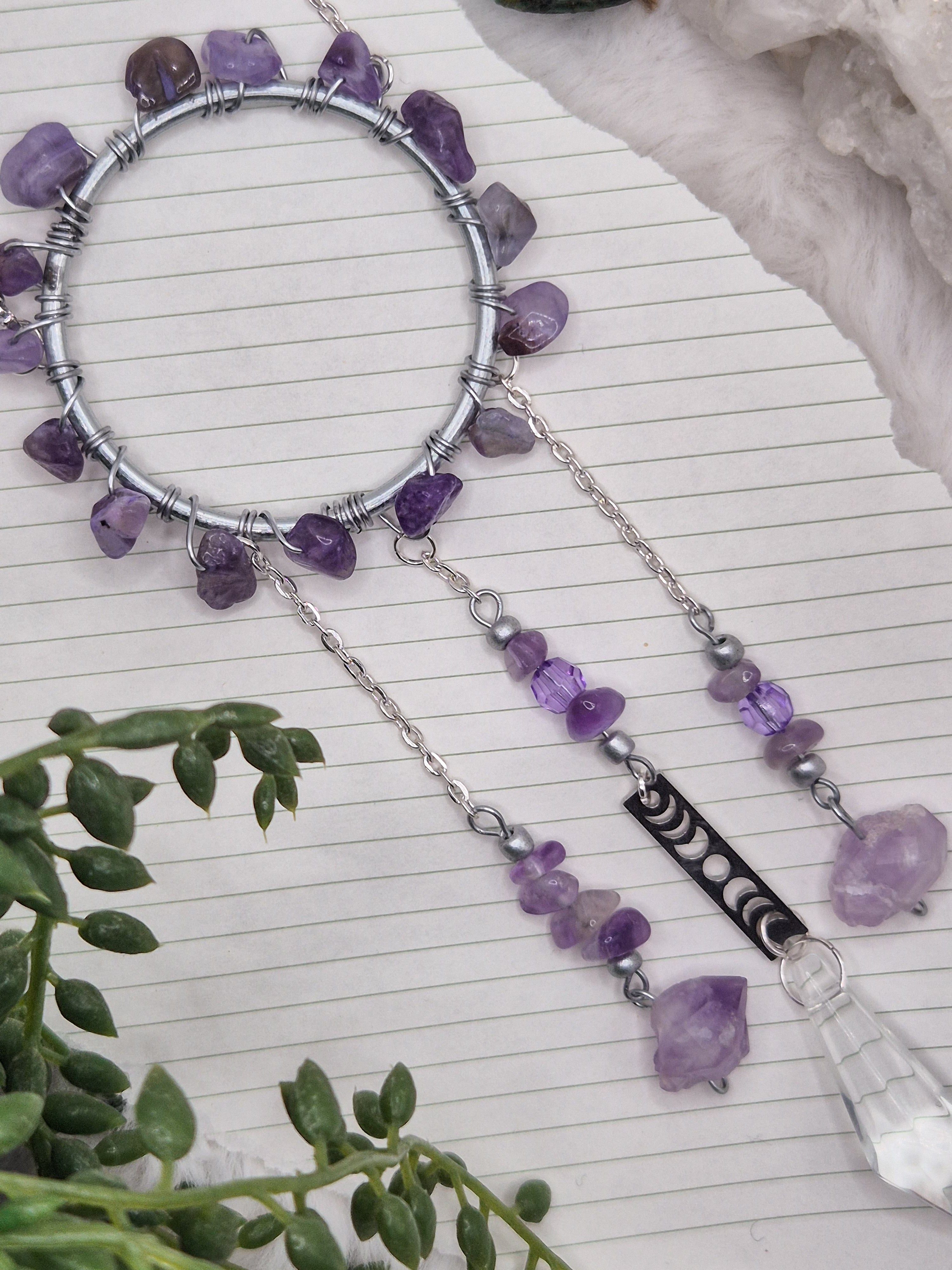 In Via Amethyst - Minisonnenfänger - Sonnenfänger - Klein - Kristall - Schutz