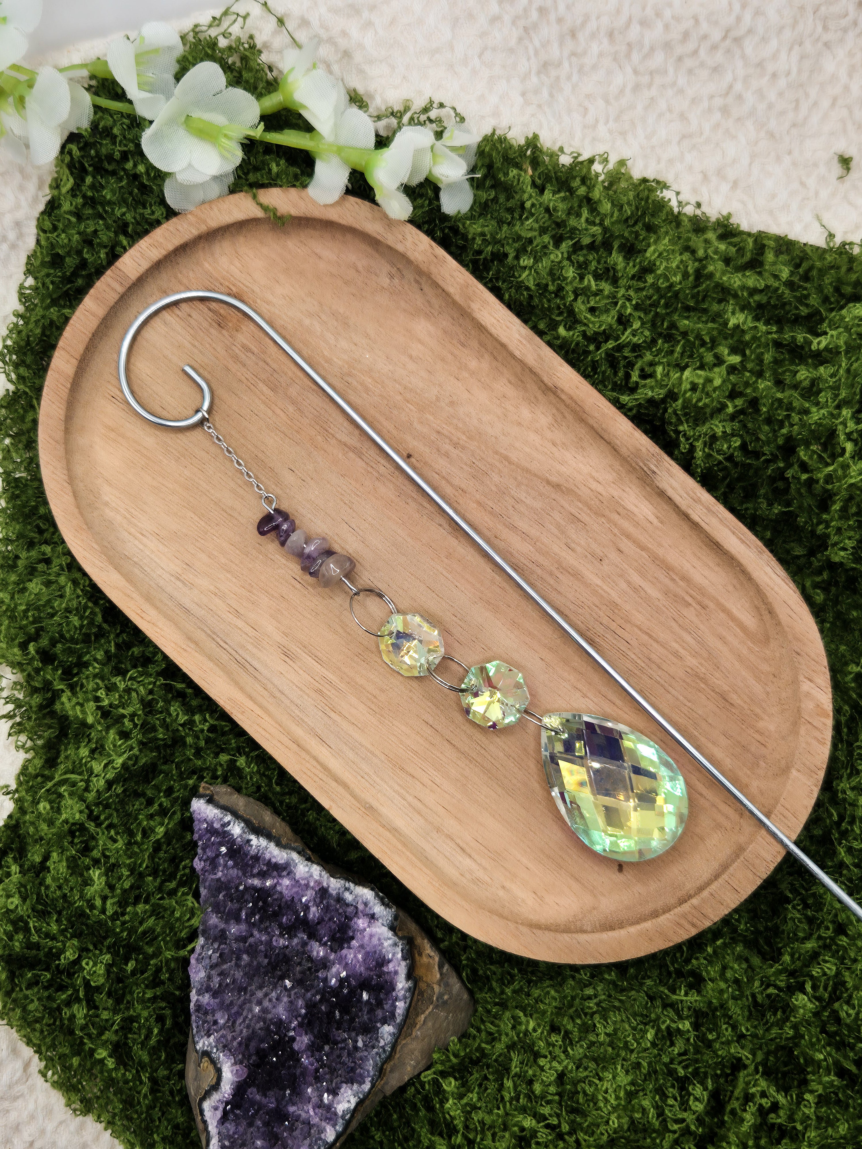 Amethyst Pflanzen-Sonnenfänger - Sonnenfänger - Silber