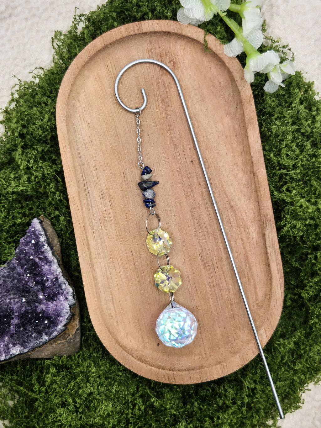Lapislazuli Pflanzen-Sonnenfänger - Sonnenfänger - Silber