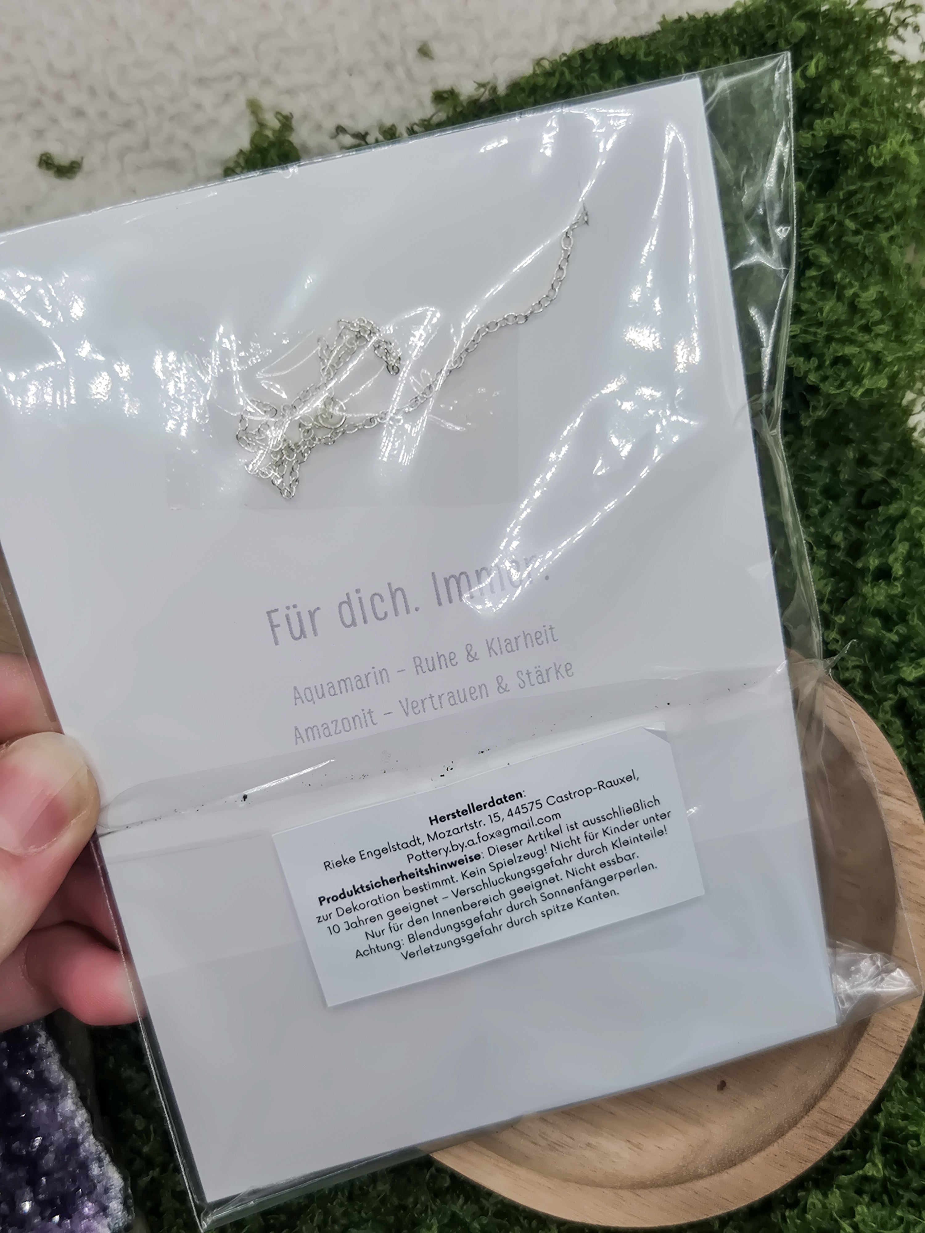 Ruhe und Vertrauen für dich - Geschenkidee - Mutmacher -  Sonnenfänger - Silber