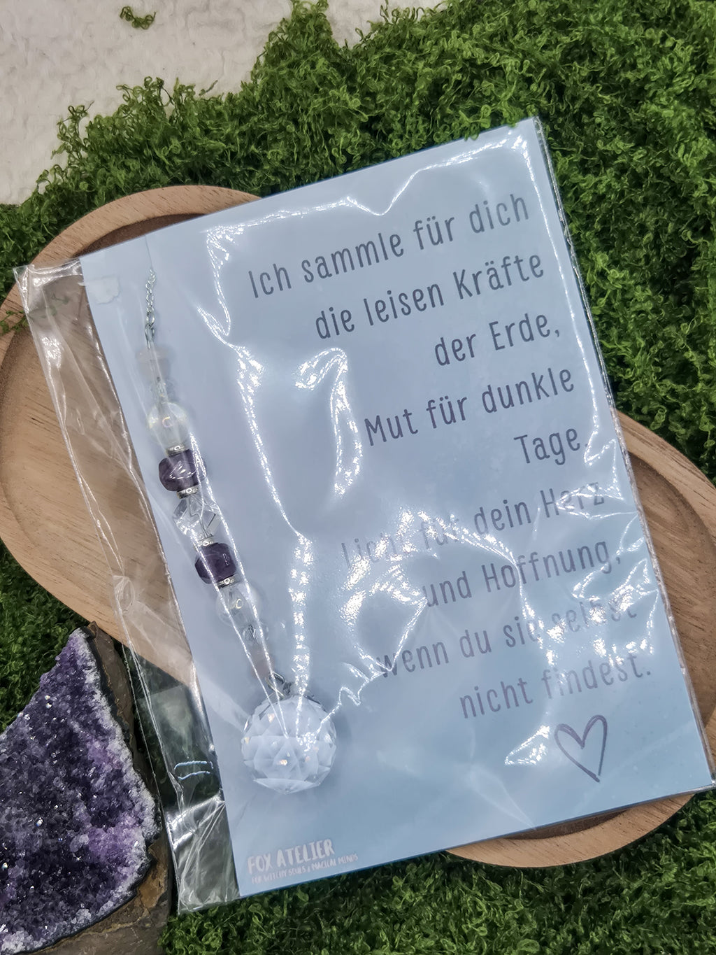 Schutz und Trost für dich - Geschenkidee - Mutmacher -  Sonnenfänger - Silber