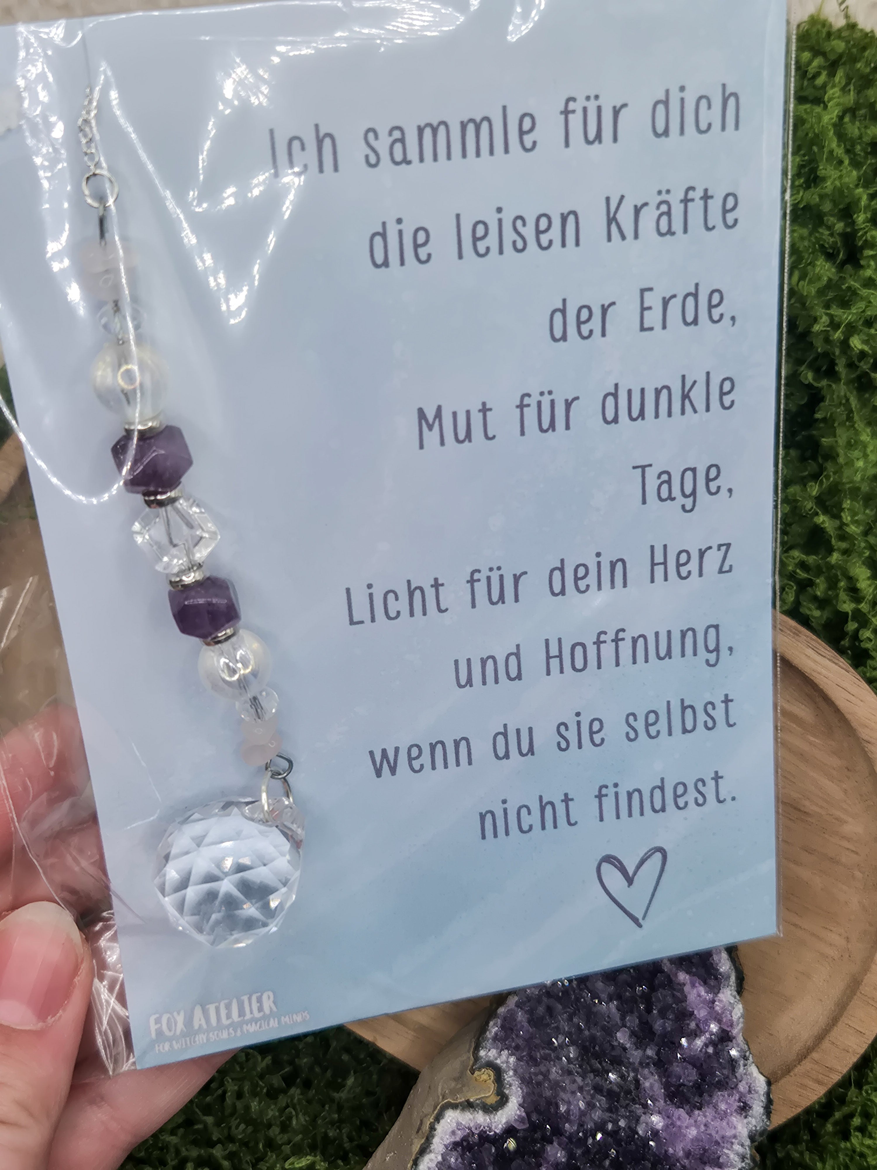 Schutz und Trost für dich - Geschenkidee - Mutmacher -  Sonnenfänger - Silber