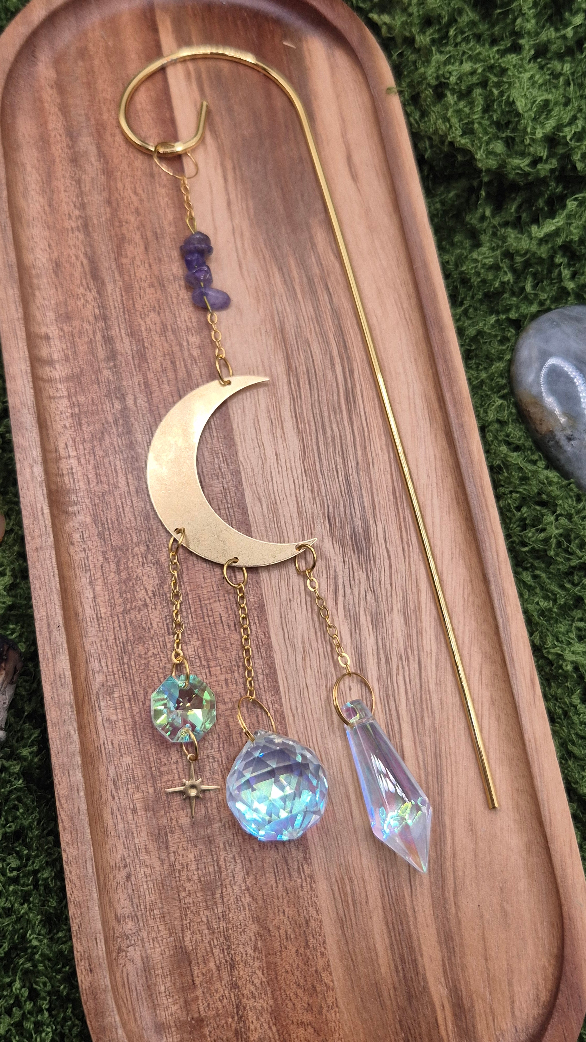 Amethyst Pflanzen-Sonnenfänger - Sonnenfänger - Gold