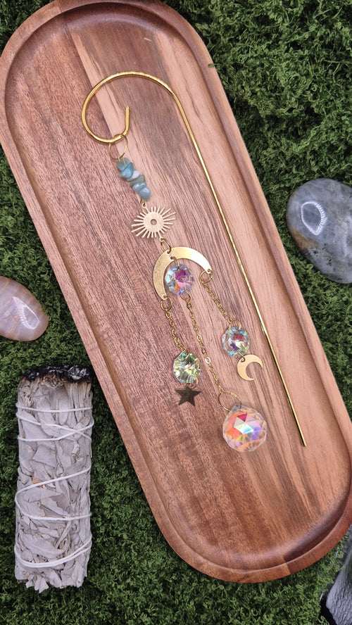 Aquamarin Pflanzen-Sonnenfänger - Sonnenfänger - Gold