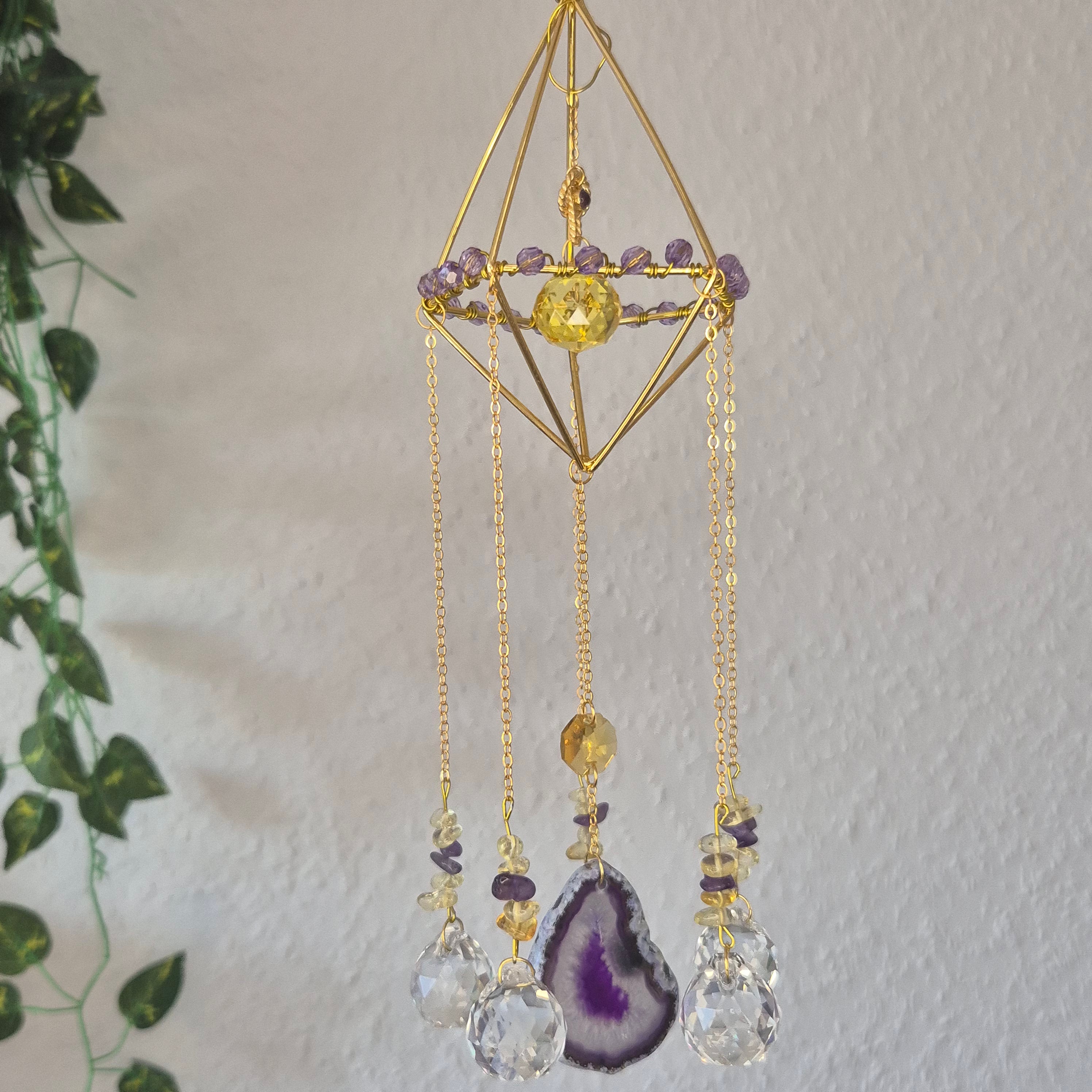 Lavender Light -  Sonnenfänger - Gold - Kristall