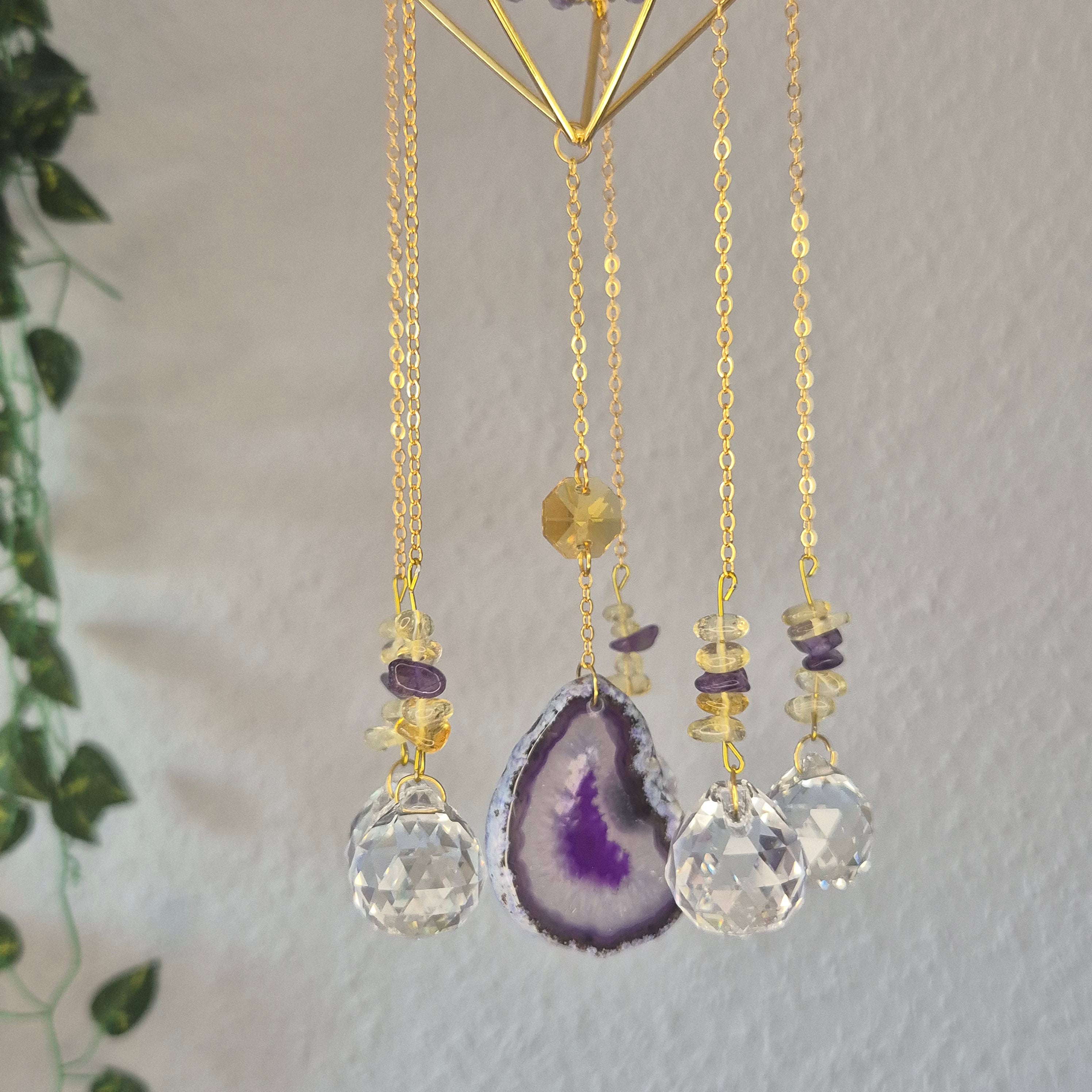 Lavender Light -  Sonnenfänger - Gold - Kristall