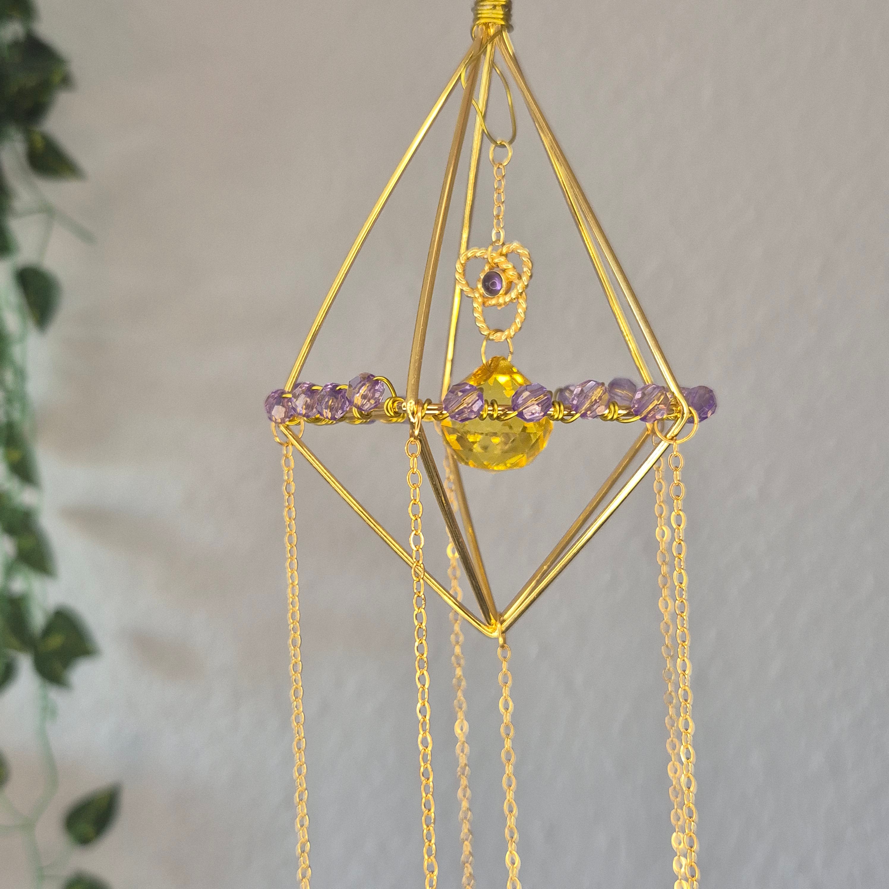 Lavender Light -  Sonnenfänger - Gold - Kristall