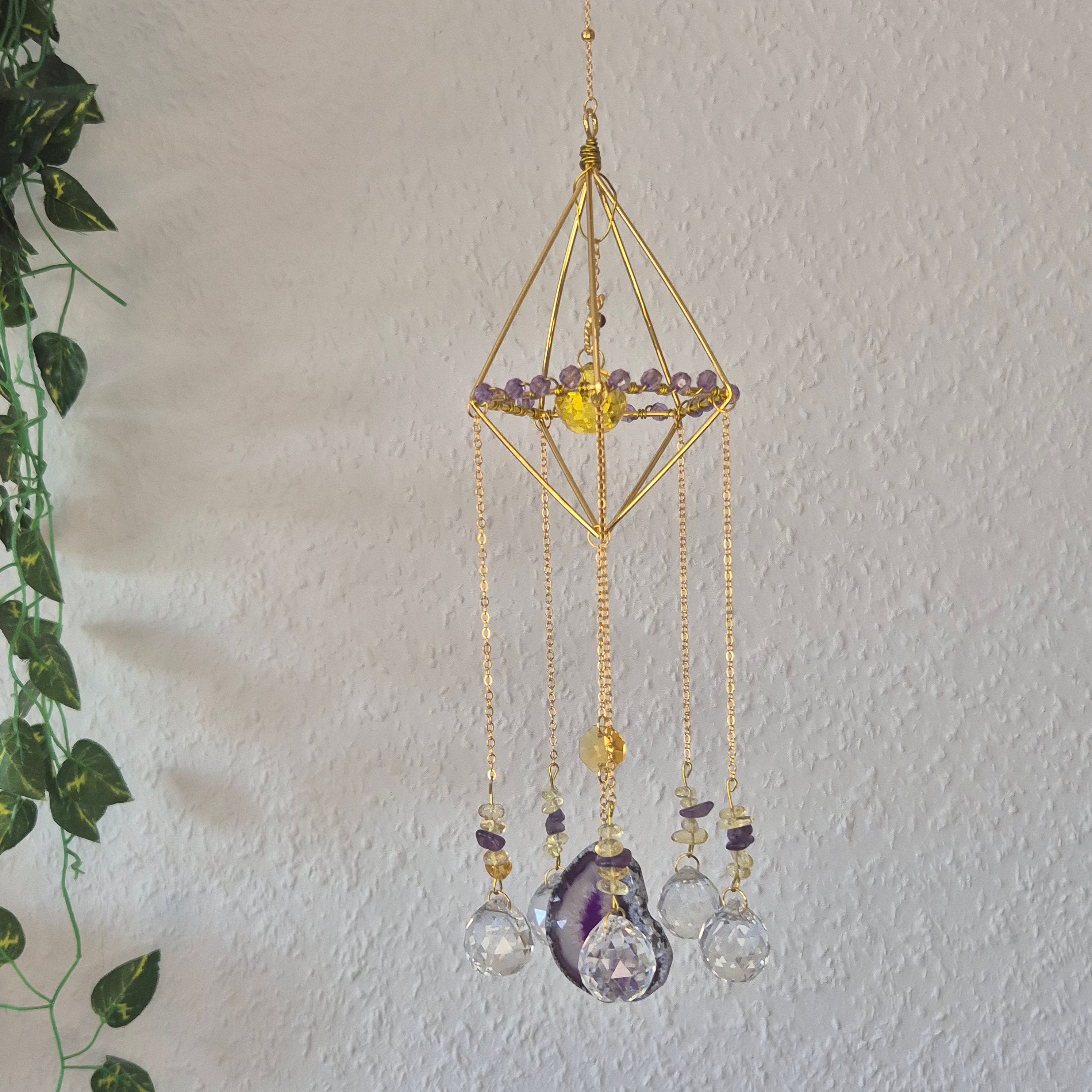 Lavender Light -  Sonnenfänger - Gold - Kristall