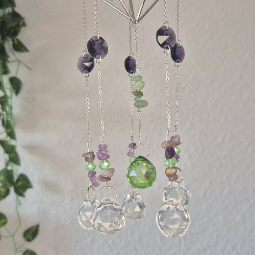 Amethysthain -  Sonnenfänger - Silber - Kristall
