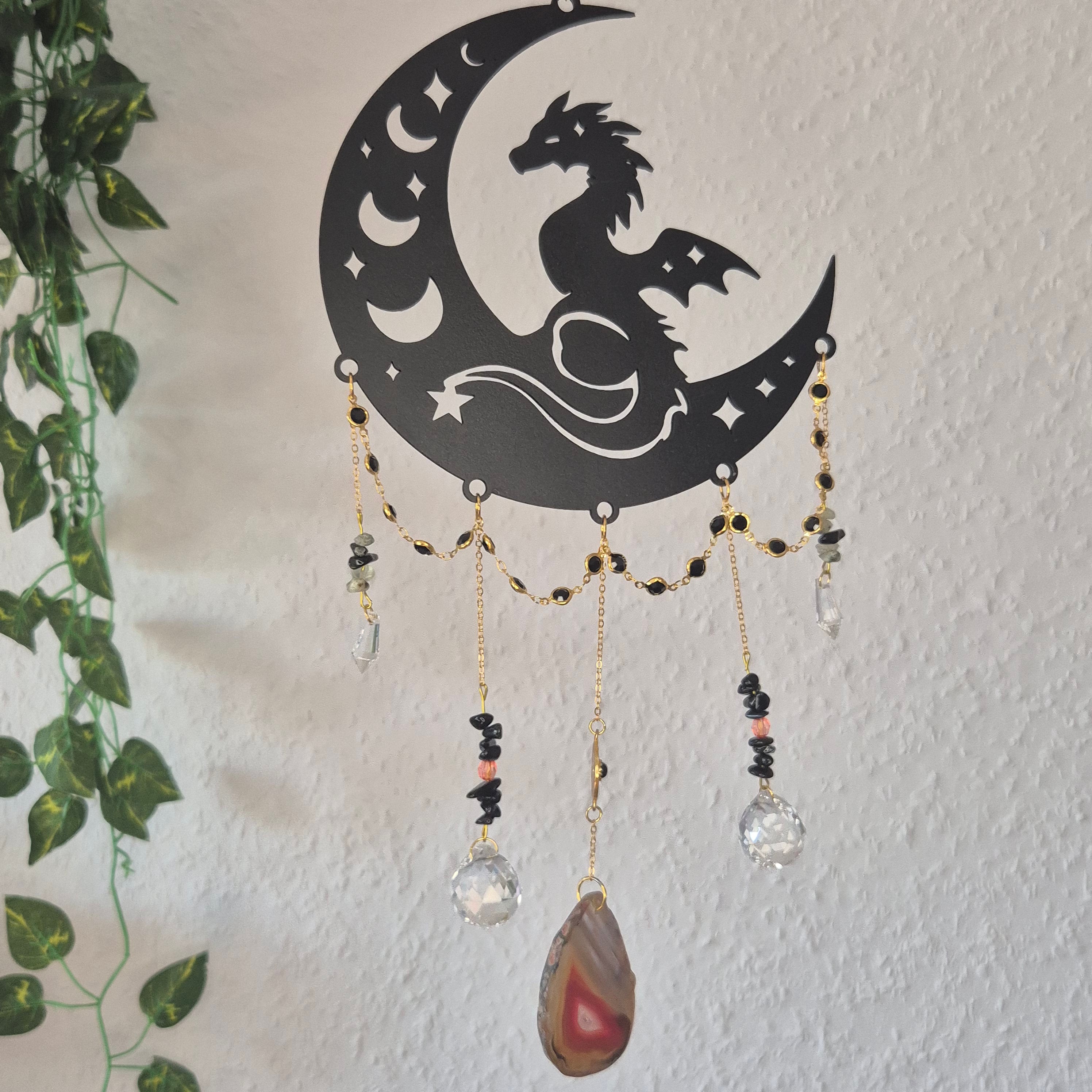 Dragon Wood  - Sonnenfänger - Gold/Silber - Drache