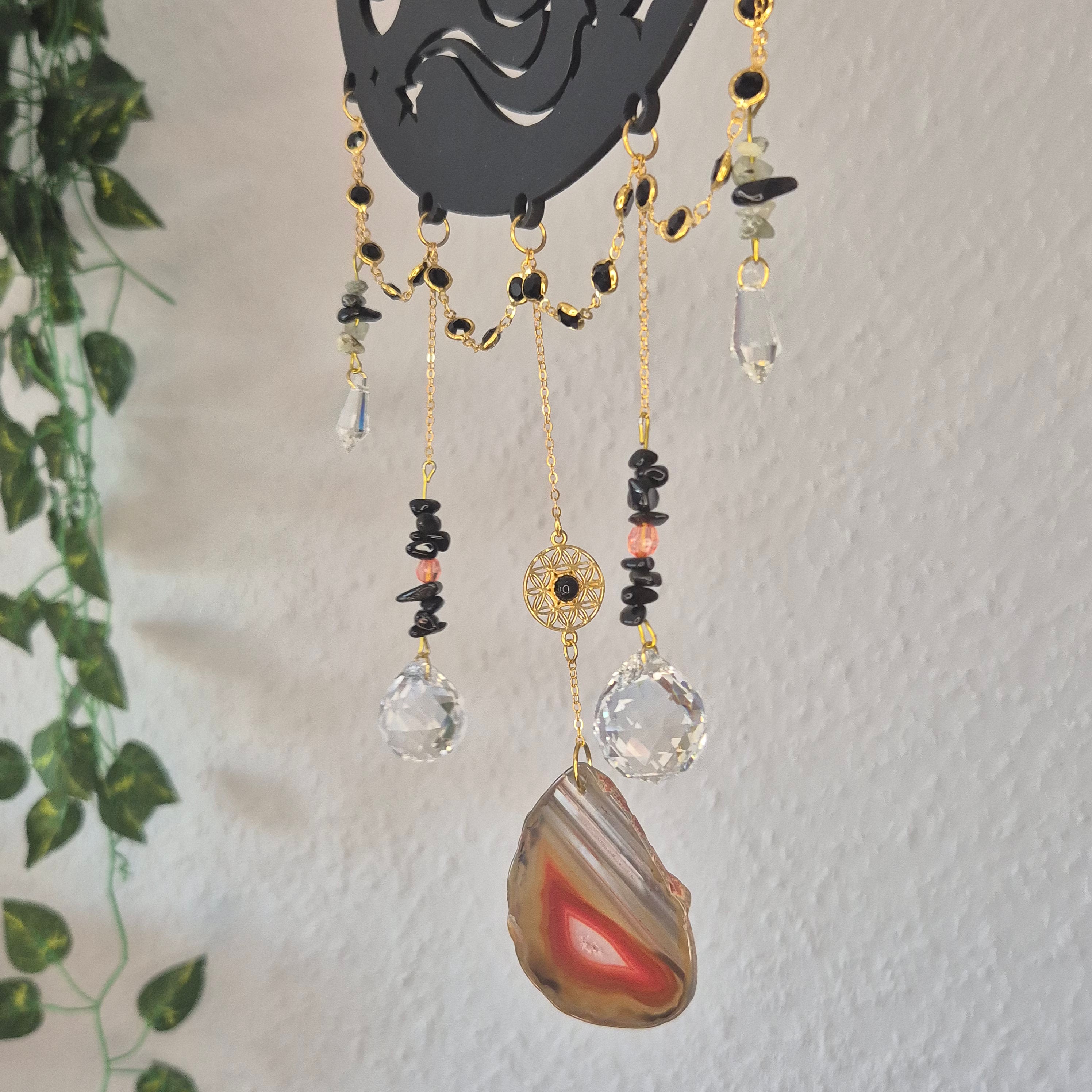 Dragon Wood  - Sonnenfänger - Gold/Silber - Drache