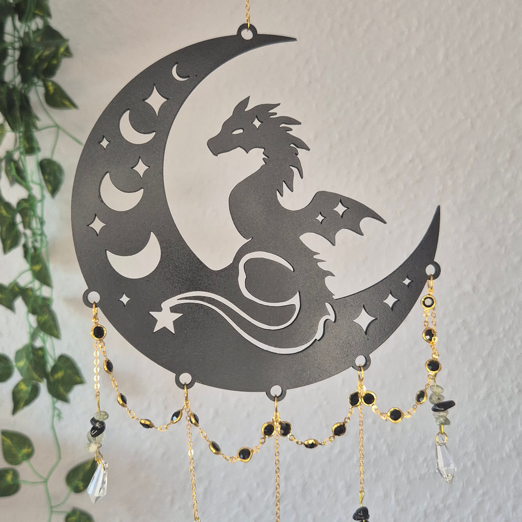 Dragon Wood  - Sonnenfänger - Gold/Silber - Drache