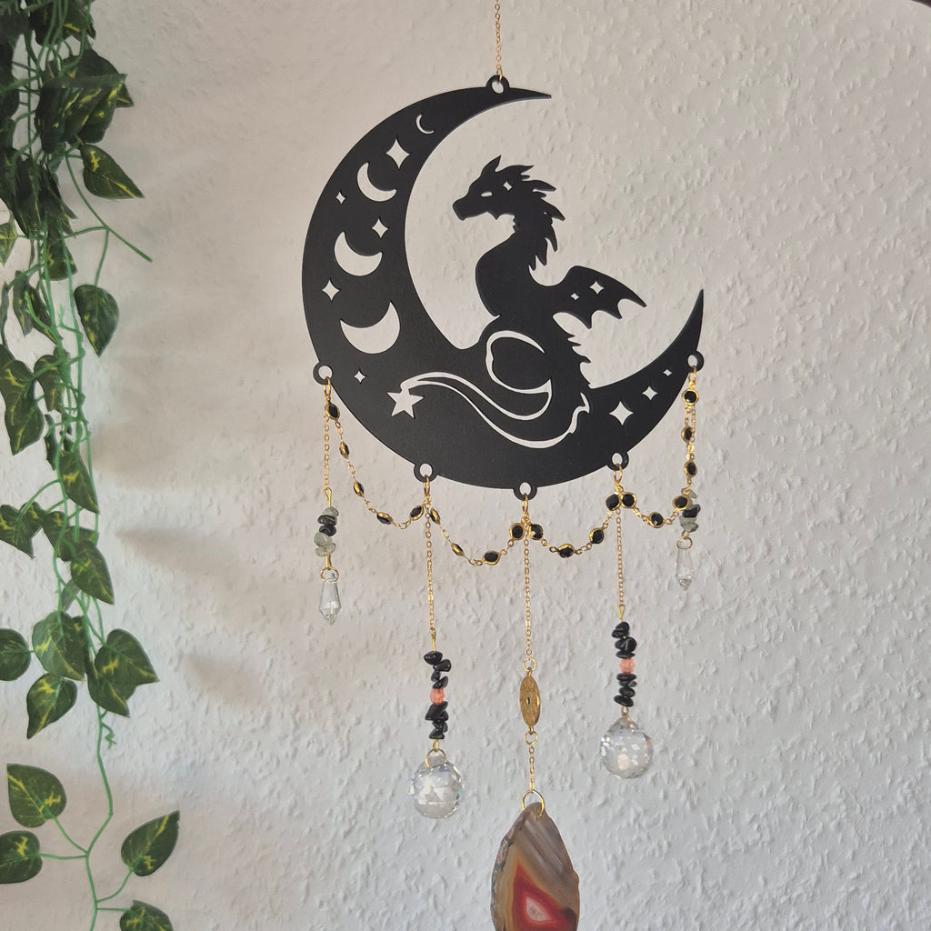 Dragon Wood  - Sonnenfänger - Gold/Silber - Drache
