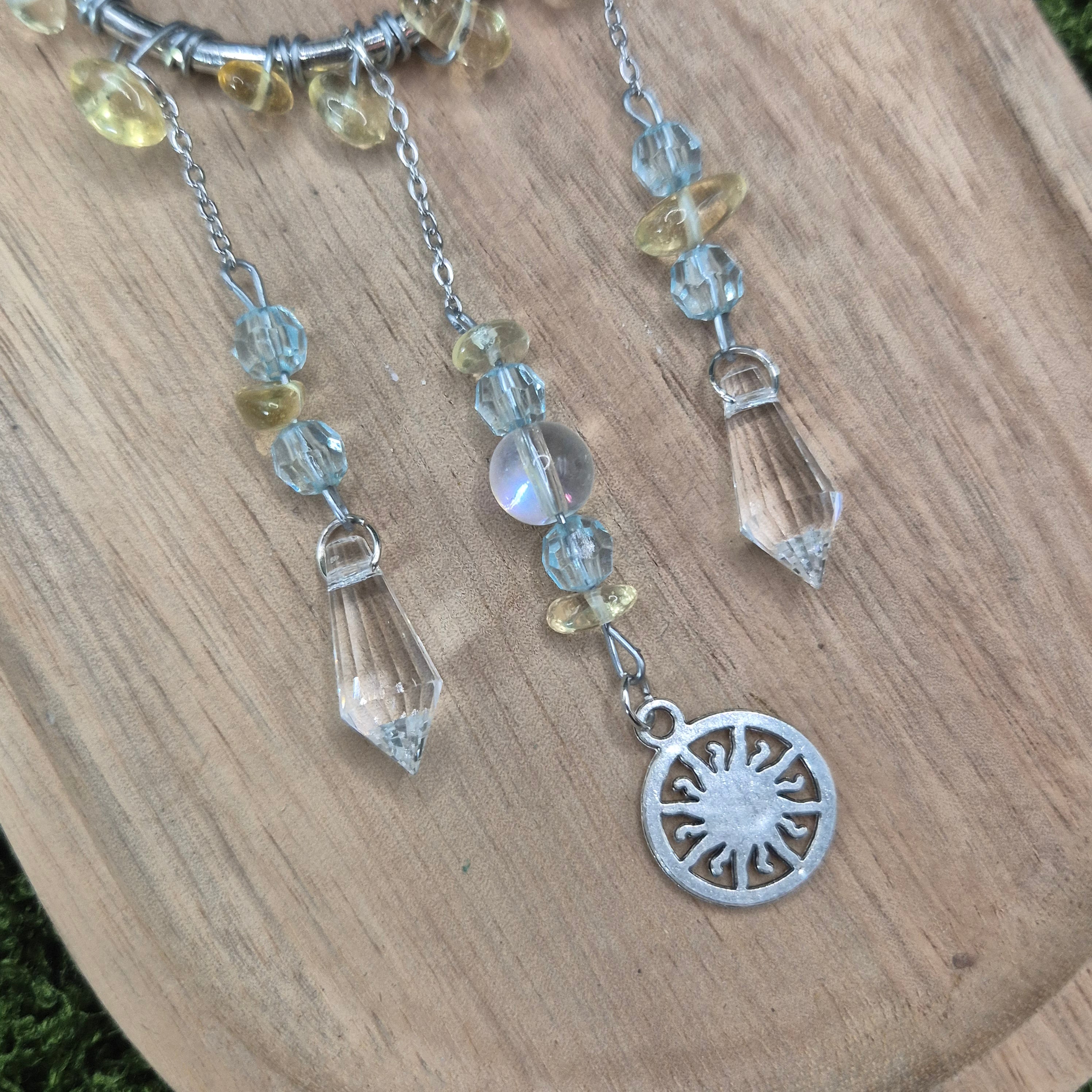 Citrin - Mini-Sonnenfänger - Sonnenfänger - Silber