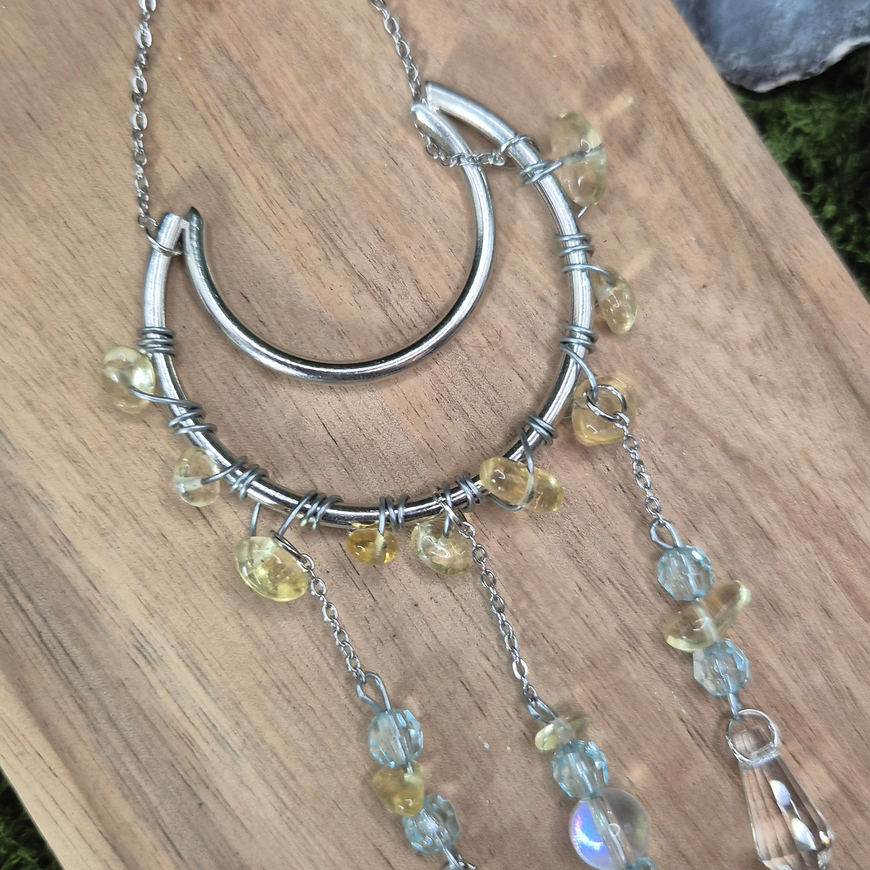 Citrin - Mini-Sonnenfänger - Sonnenfänger - Silber