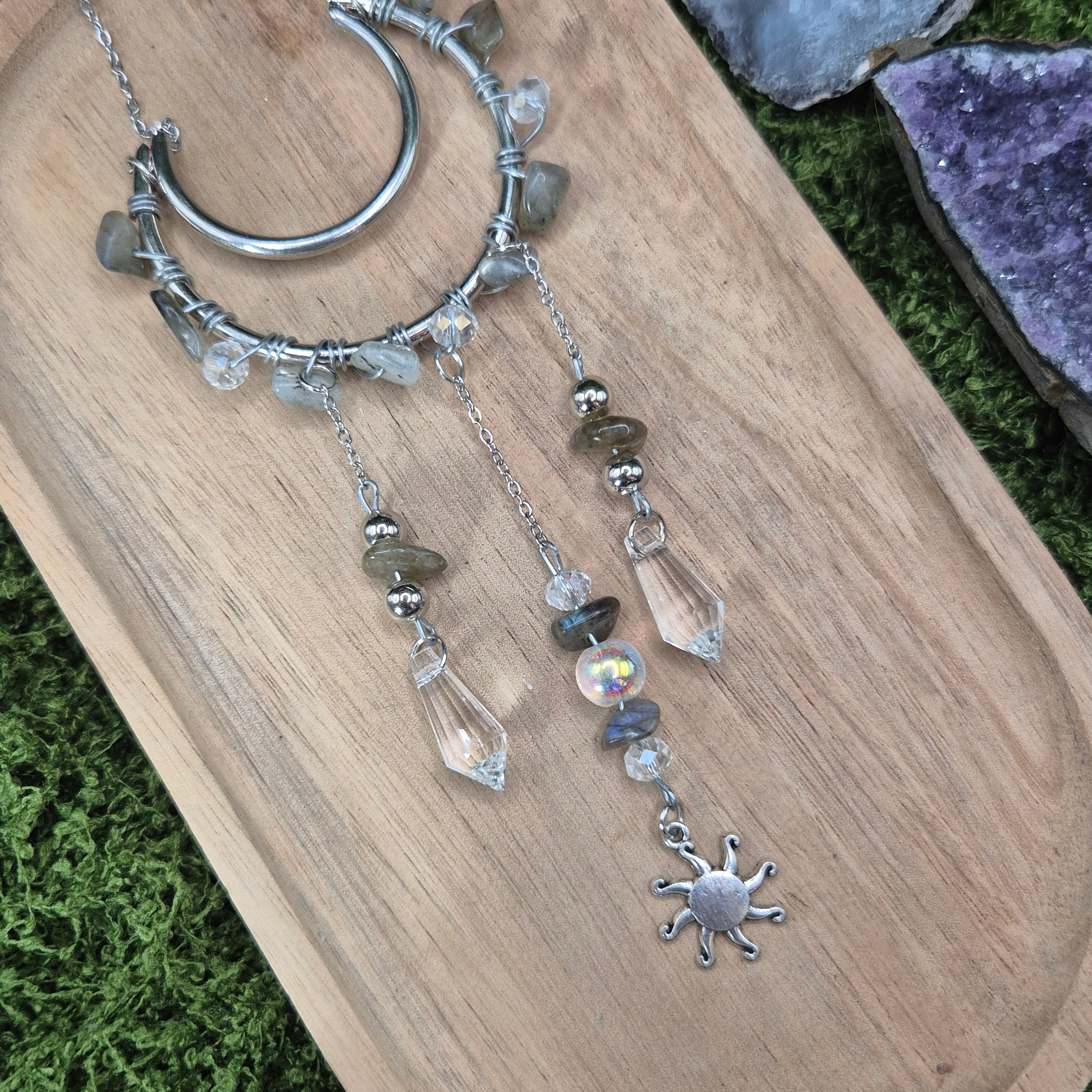Labradorit  - Mini-Sonnenfänger - Sonnenfänger - Silber