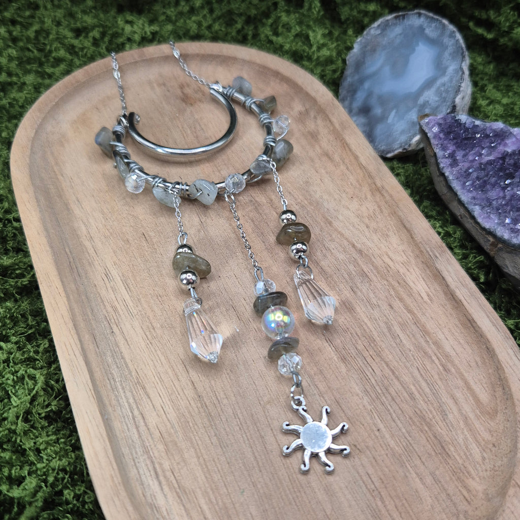 Labradorit  - Mini-Sonnenfänger - Sonnenfänger - Silber