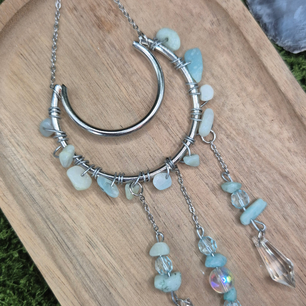 Aquamarin - Mini-Sonnenfänger - Sonnenfänger - Silber