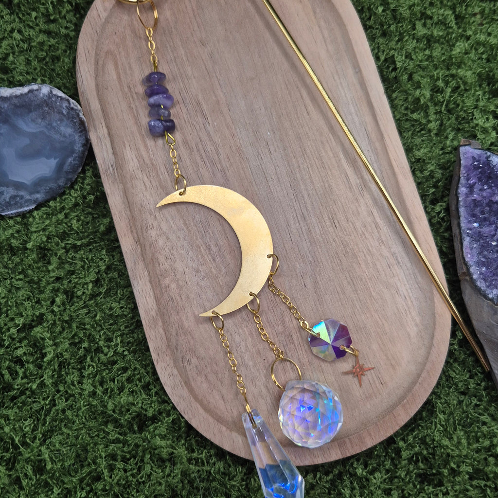 Amethyst Pflanzen-Sonnenfänger - Sonnenfänger - Gold
