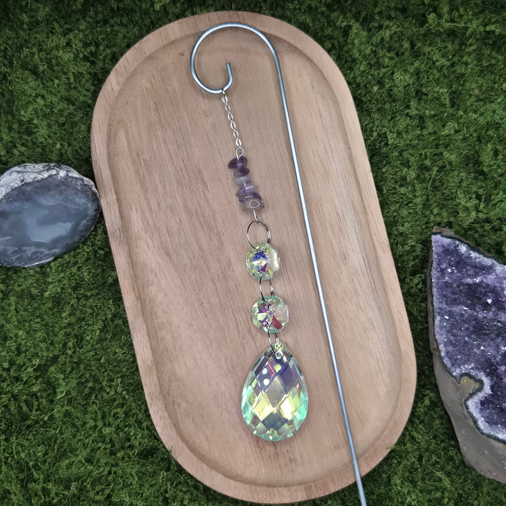 Amethyst Pflanzen-Sonnenfänger - Sonnenfänger - Silber