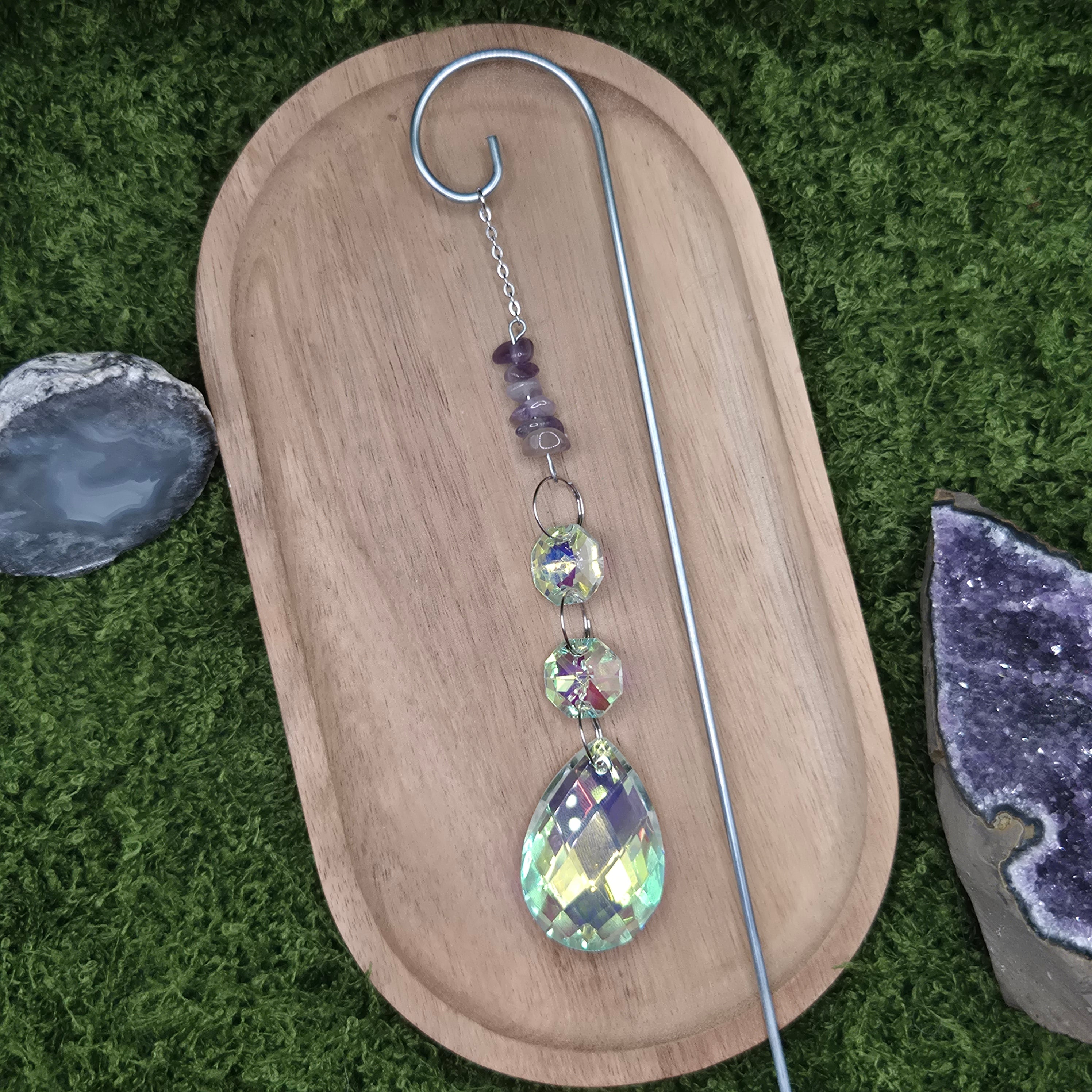 Amethyst Pflanzen-Sonnenfänger - Sonnenfänger - Silber