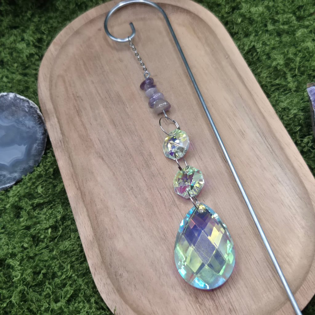 Amethyst Pflanzen-Sonnenfänger - Sonnenfänger - Silber