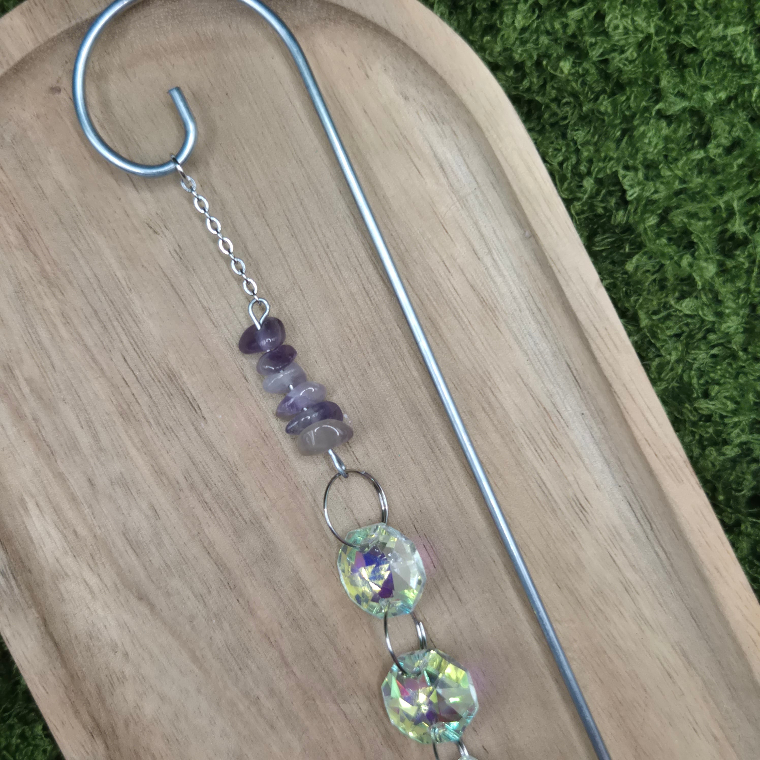 Amethyst Pflanzen-Sonnenfänger - Sonnenfänger - Silber