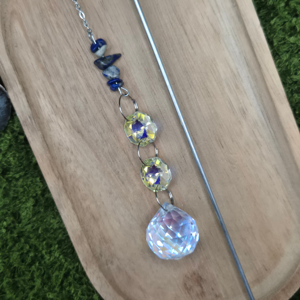 Lapislazuli Pflanzen-Sonnenfänger - Sonnenfänger - Silber