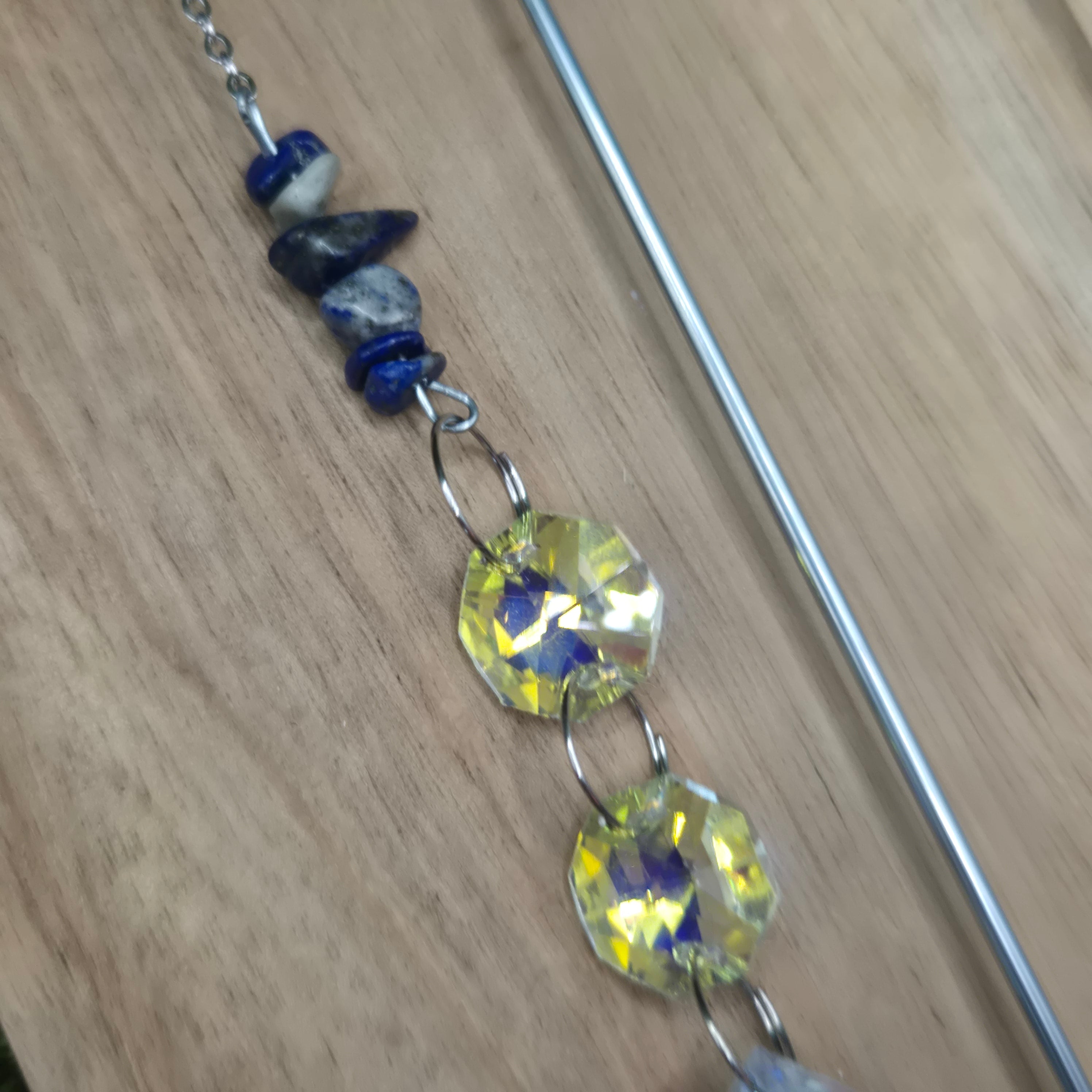 Lapislazuli Pflanzen-Sonnenfänger - Sonnenfänger - Silber