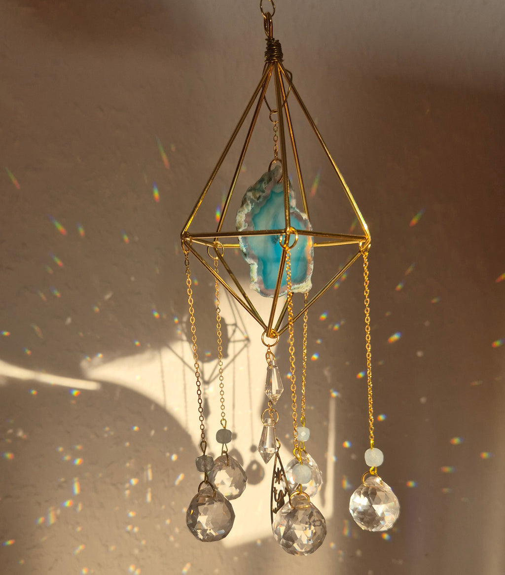 Azure -  Simple Suncatcher - Sonnenfänger - Gold - Kristall