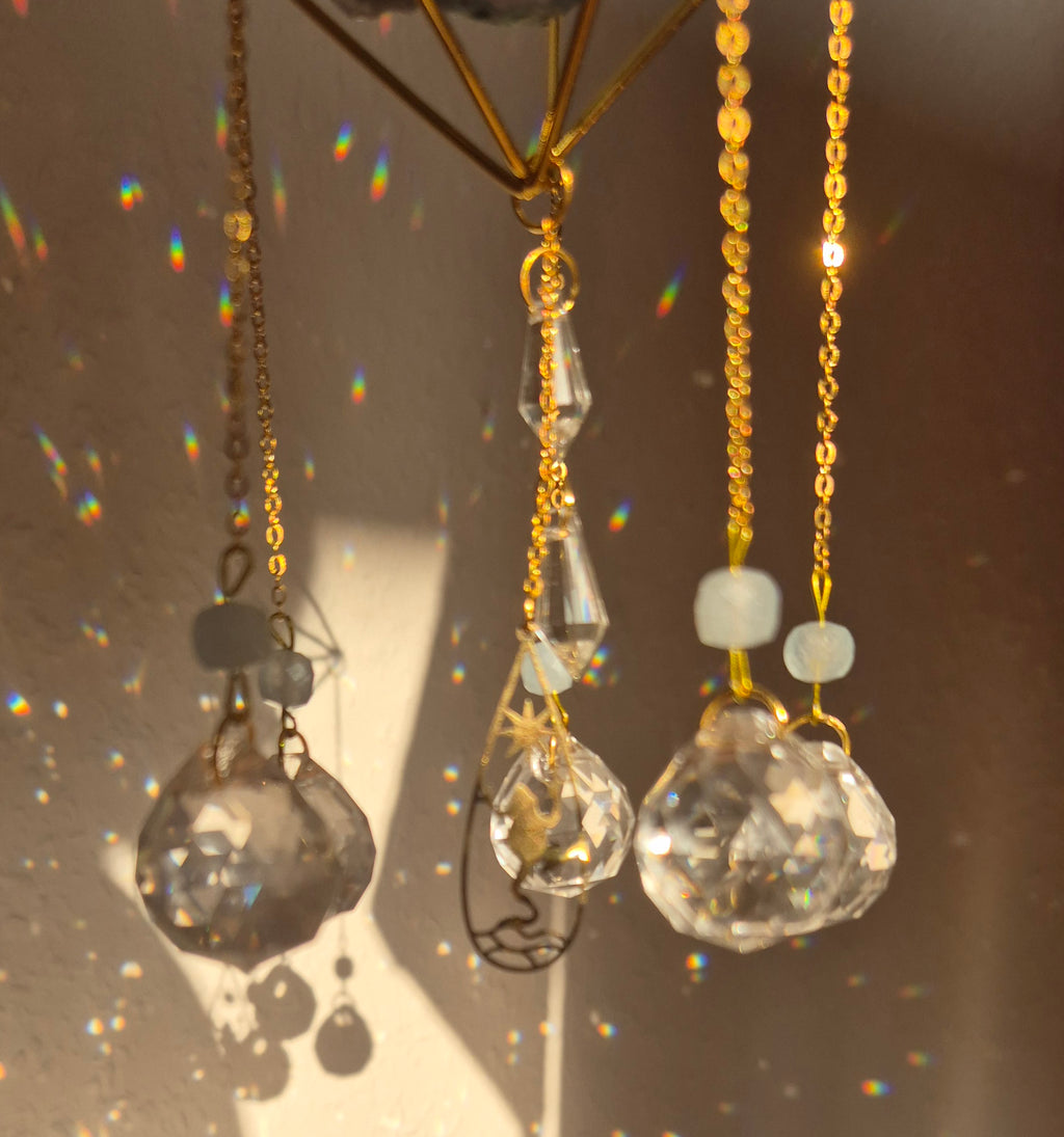 Azure -  Simple Suncatcher - Sonnenfänger - Gold - Kristall