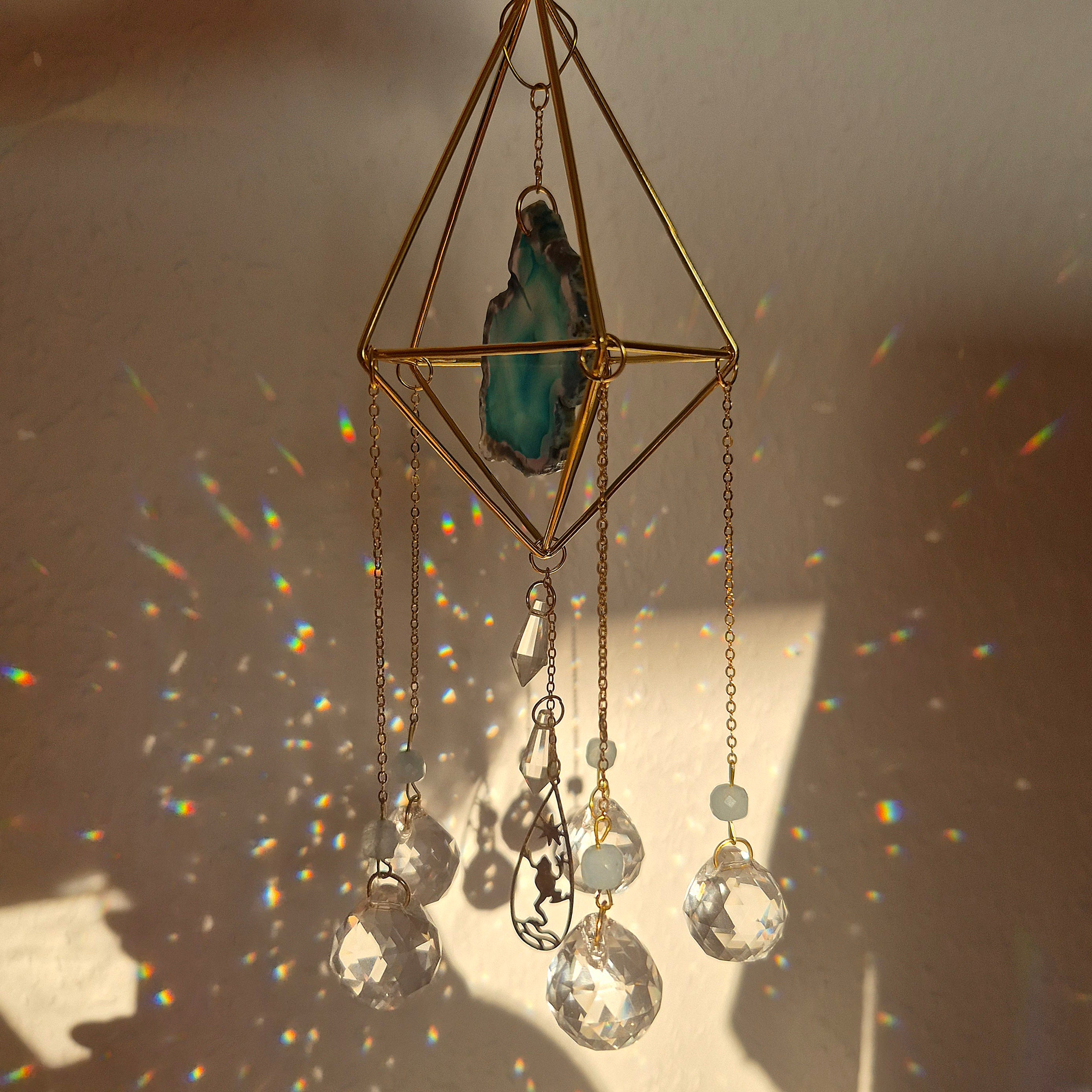 Azure -  Simple Suncatcher - Sonnenfänger - Gold - Kristall