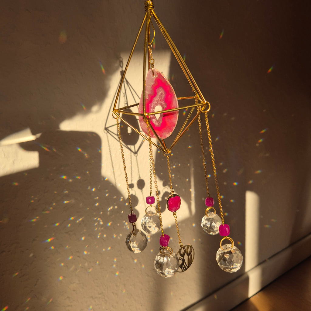 Blush -  Simple Suncatcher - Sonnenfänger - Gold - Kristall