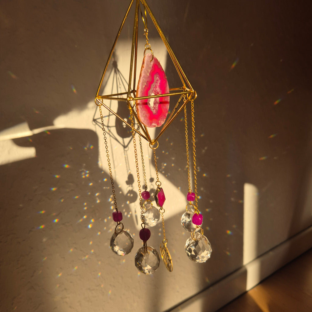Blush -  Simple Suncatcher - Sonnenfänger - Gold - Kristall